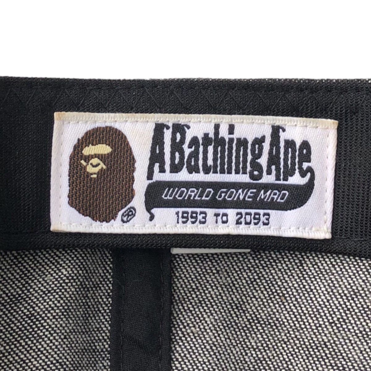 Bape Champion Logo Denim Snapback Cap Size ONE SIZE - 10 Thumbnail