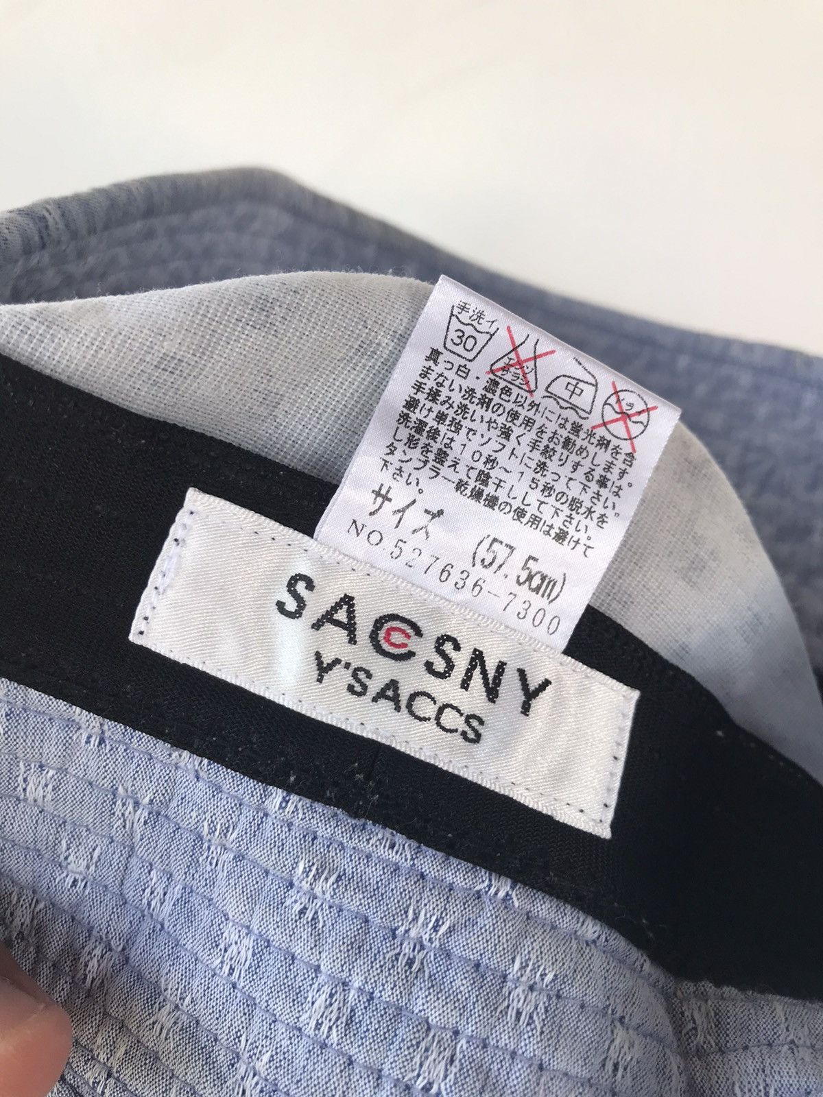 Y's for Men × Yohji Yamamoto Yohji Yamamoto Bucket Hat Chambray Blue Size ONE SIZE - 4 Thumbnail