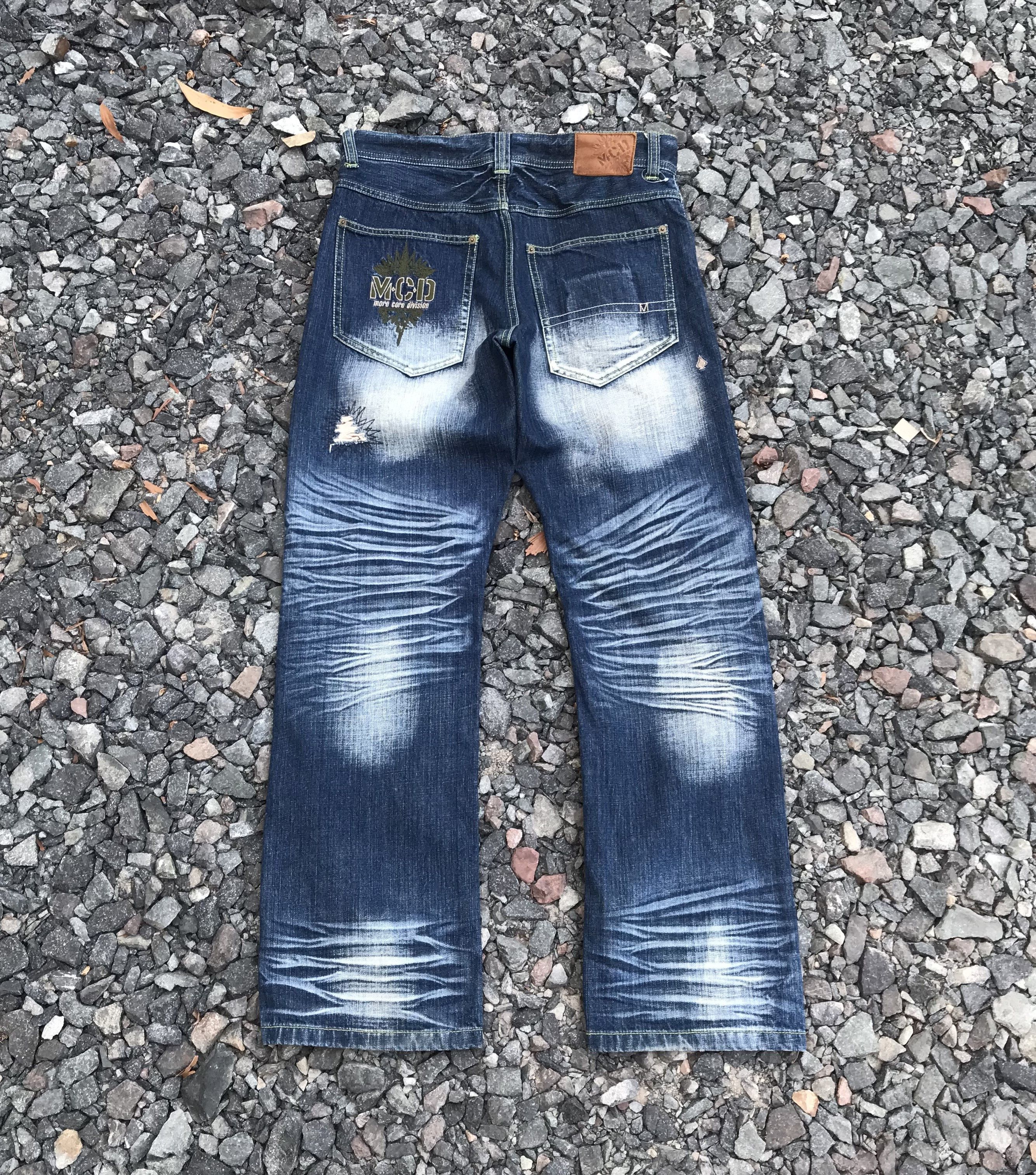 Japanese Brand rare Mcd Core Division distressed jean herringbone wash w34" Size US 34 / EU 50 - 8 Thumbnail