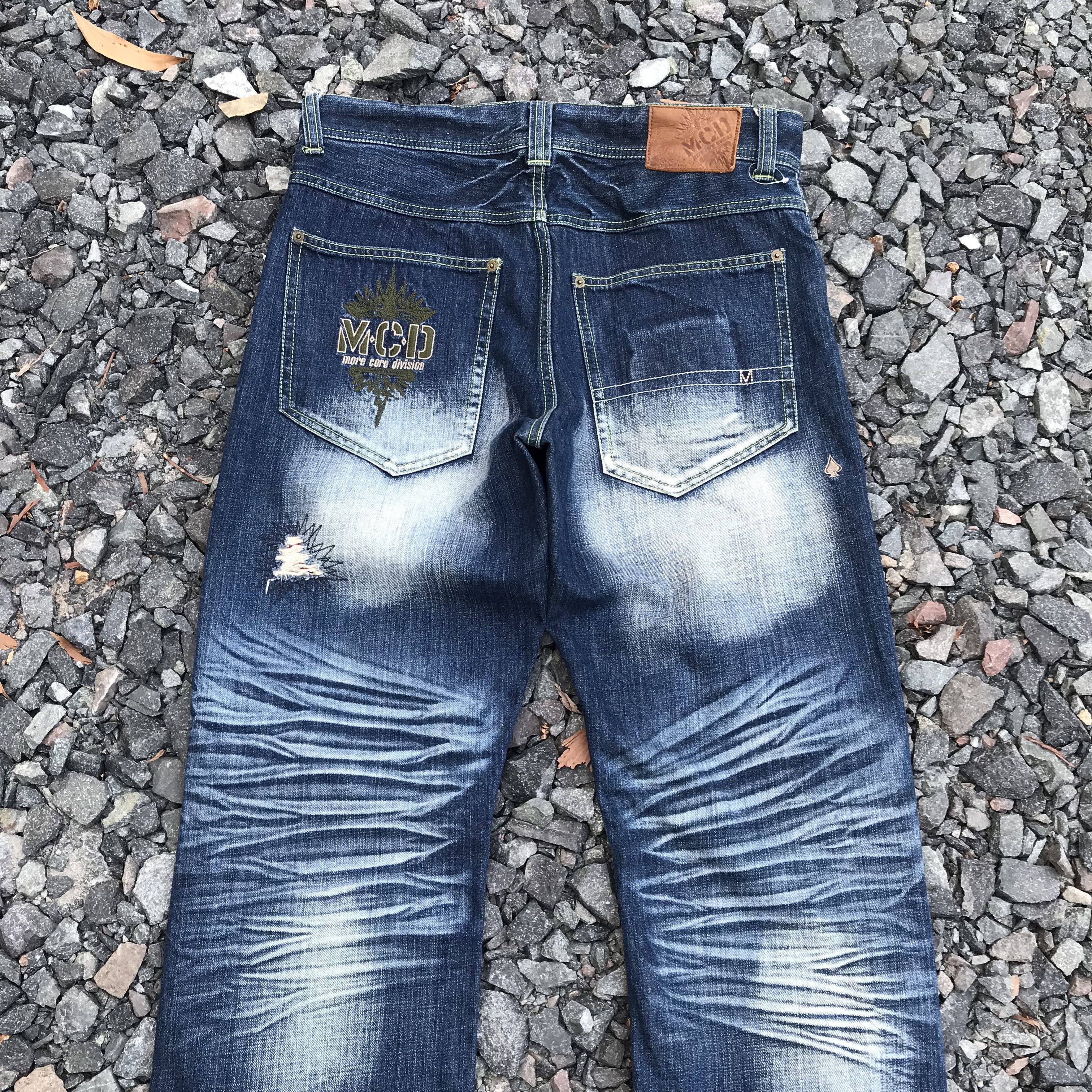 Japanese Brand rare Mcd Core Division distressed jean herringbone wash w34" Size US 34 / EU 50 - 10 Thumbnail
