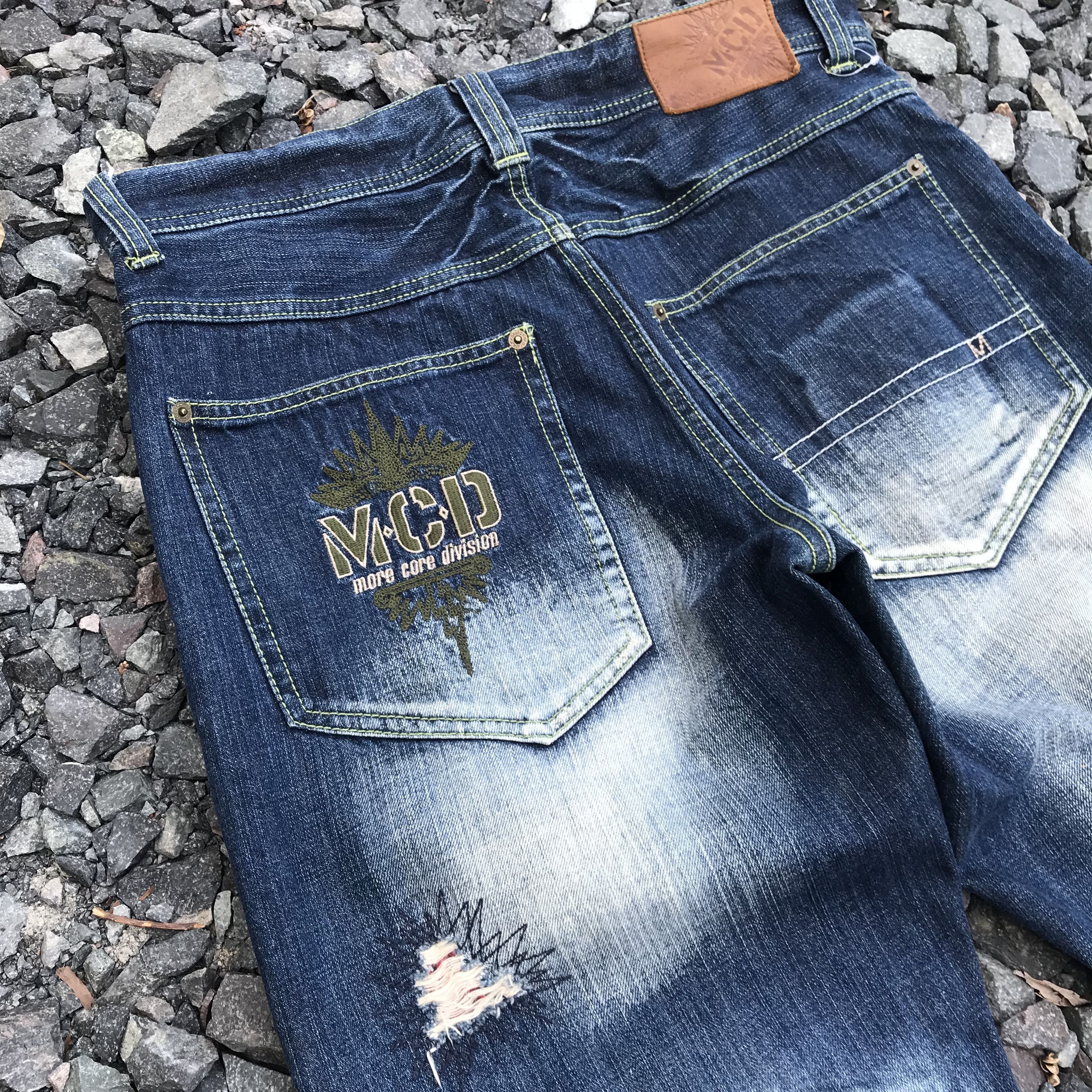 Japanese Brand rare Mcd Core Division distressed jean herringbone wash w34" Size US 34 / EU 50 - 11 Thumbnail