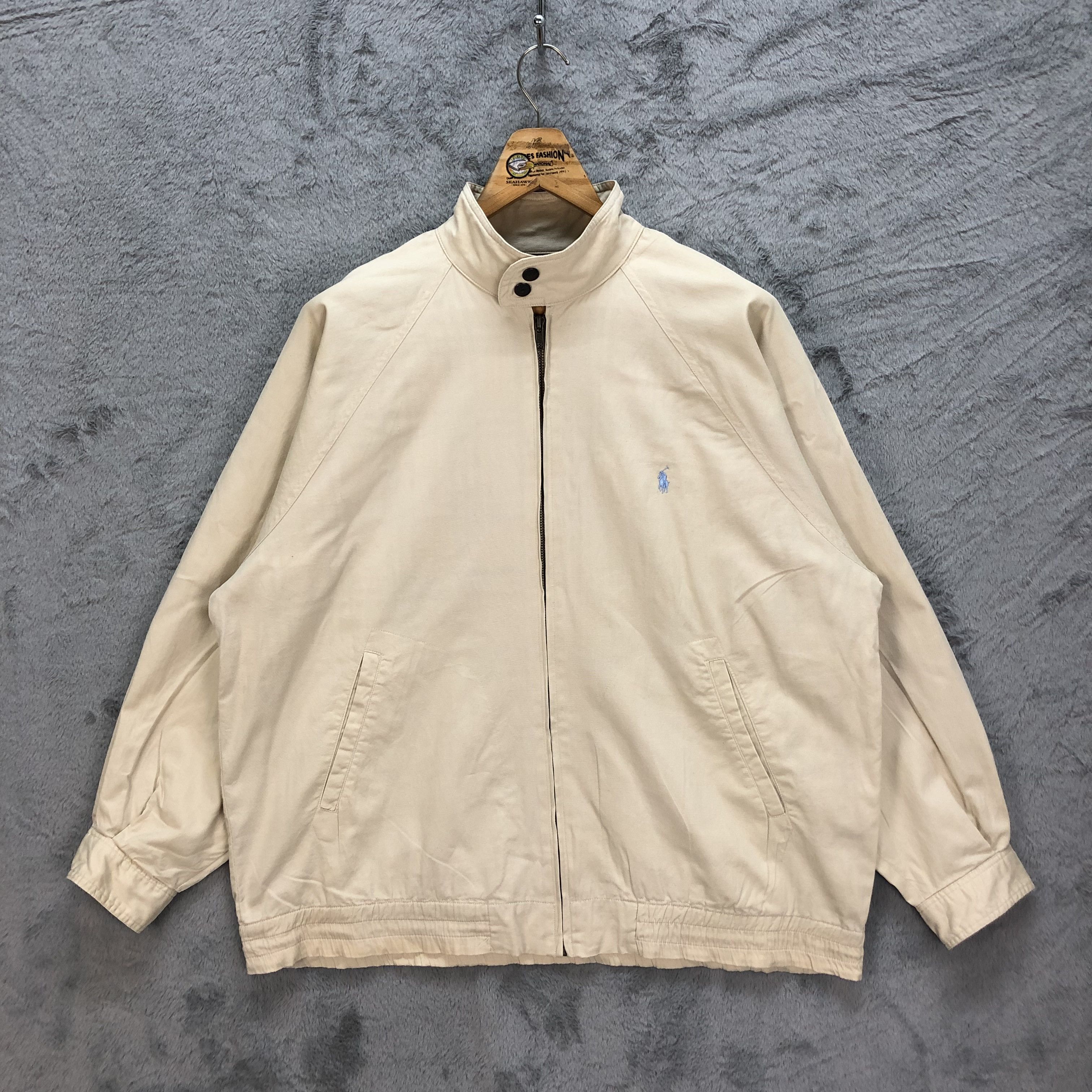 image of Vintage Polo By Polo Ground Nova Check Casual Jacket 6106-47 in Beige, Men's (Size Large)
