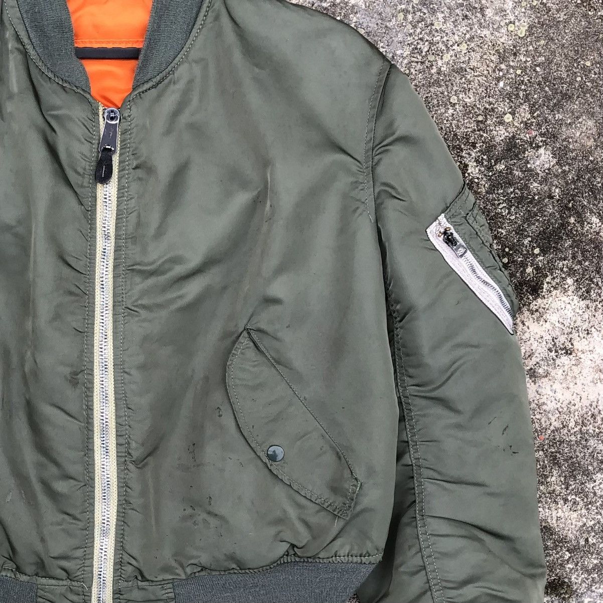 Alpha Industries Vintage Air Force Intermediate Ma-1 Bomber Jacket Size US L / EU 52-54 / 3 - 4 Thumbnail