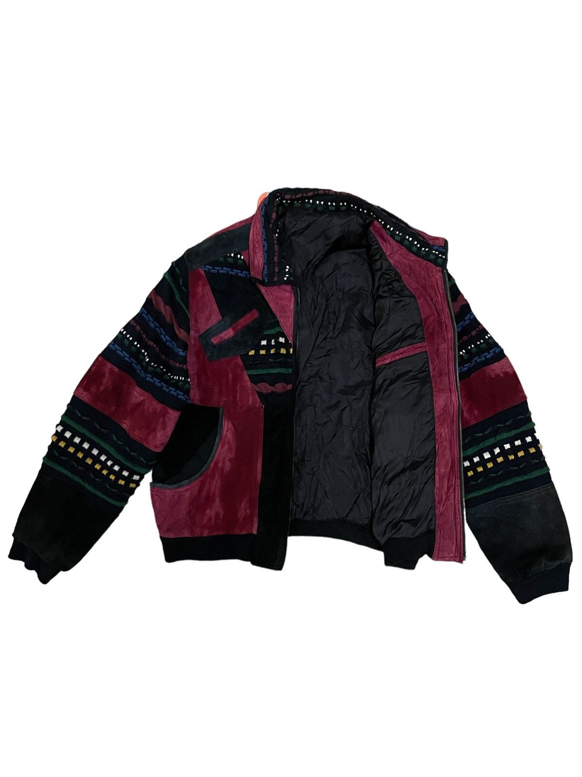 Japanese Brand Vintage Japanese Multicolour Knitted Chore Style Jacket Size US L / EU 52-54 / 3 - 2 Thumbnail