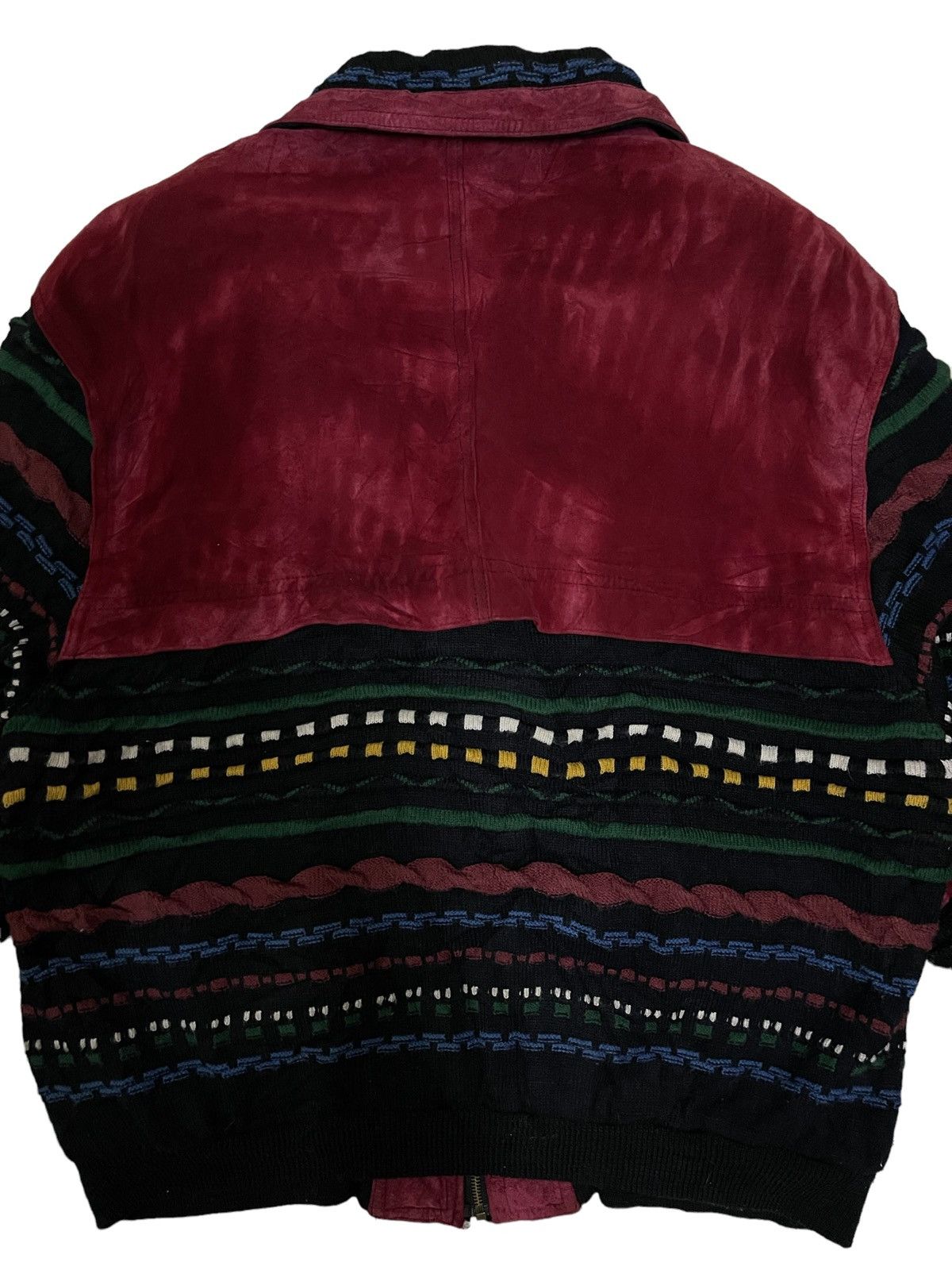 Japanese Brand Vintage Japanese Multicolour Knitted Chore Style Jacket Size US L / EU 52-54 / 3 - 9 Thumbnail