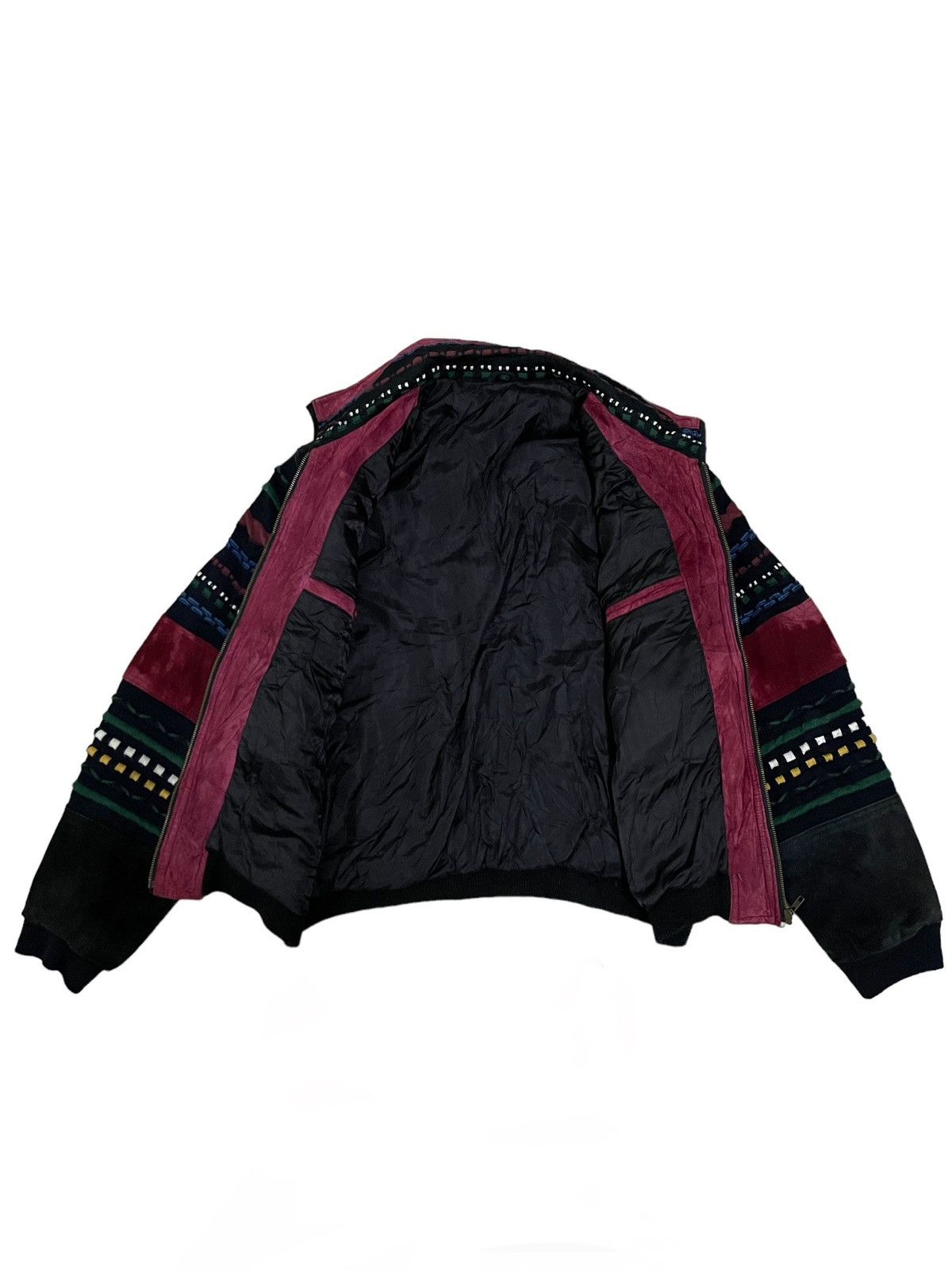 Japanese Brand Vintage Japanese Multicolour Knitted Chore Style Jacket Size US L / EU 52-54 / 3 - 3 Thumbnail