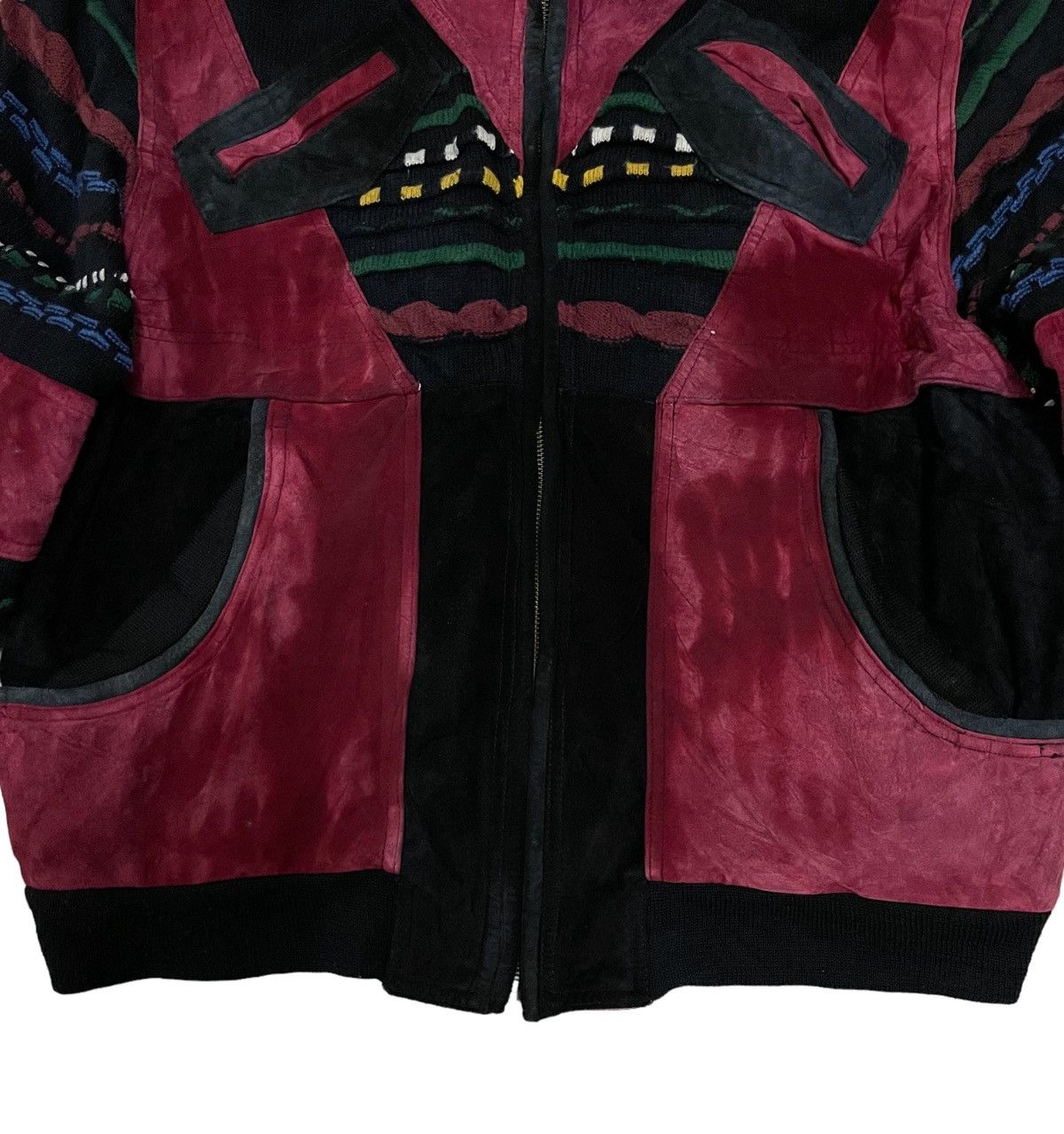 Japanese Brand Vintage Japanese Multicolour Knitted Chore Style Jacket Size US L / EU 52-54 / 3 - 6 Thumbnail