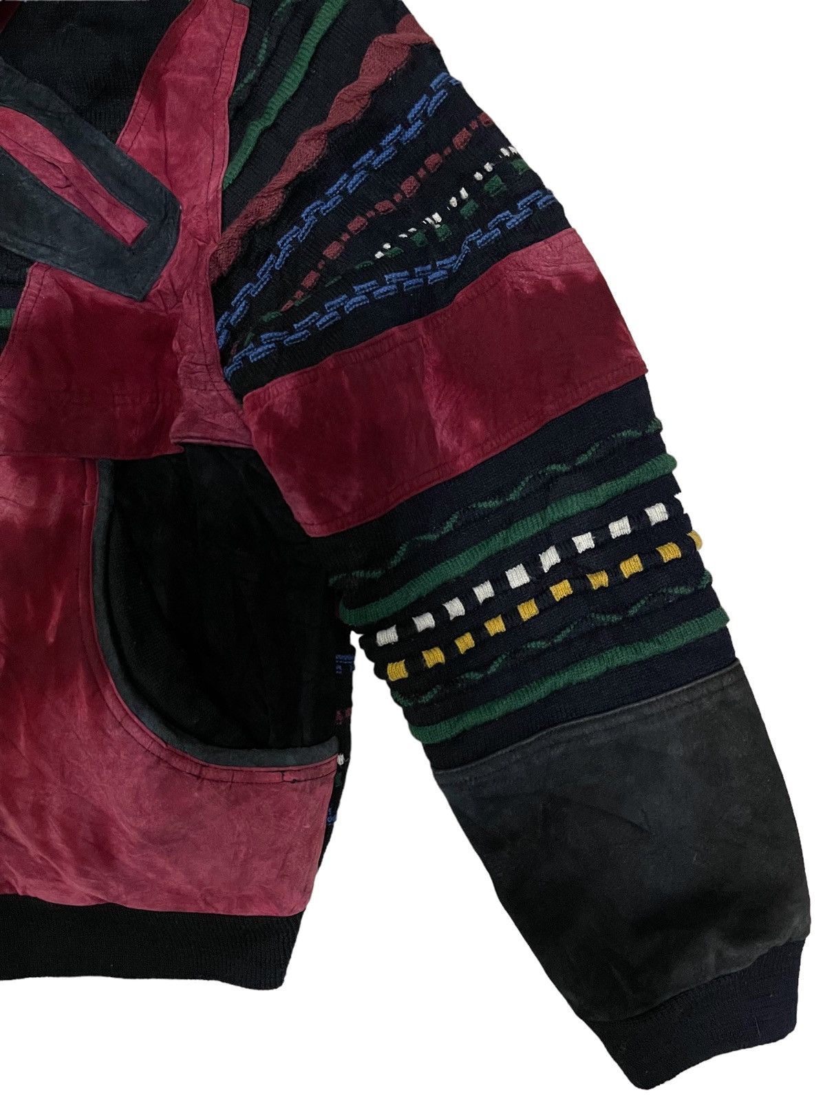 Japanese Brand Vintage Japanese Multicolour Knitted Chore Style Jacket Size US L / EU 52-54 / 3 - 8 Thumbnail