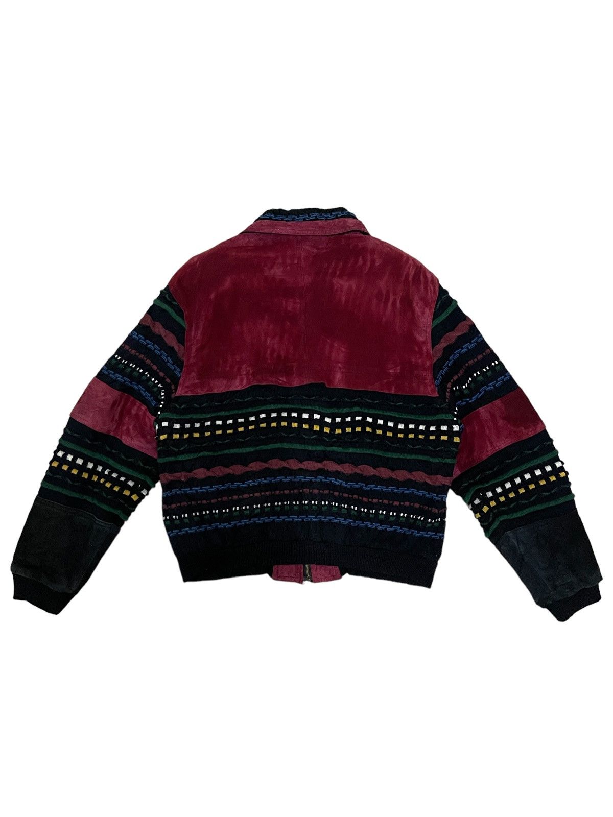 Japanese Brand Vintage Japanese Multicolour Knitted Chore Style Jacket Size US L / EU 52-54 / 3 - 4 Thumbnail
