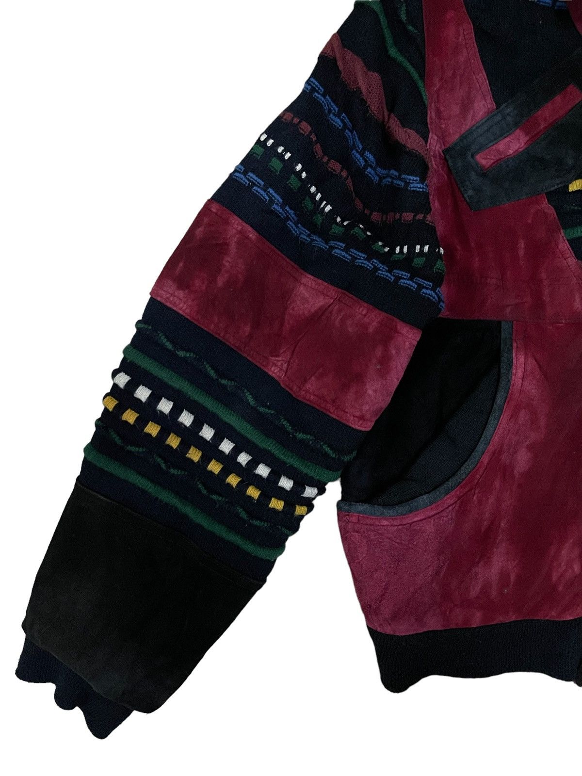 Japanese Brand Vintage Japanese Multicolour Knitted Chore Style Jacket Size US L / EU 52-54 / 3 - 7 Thumbnail