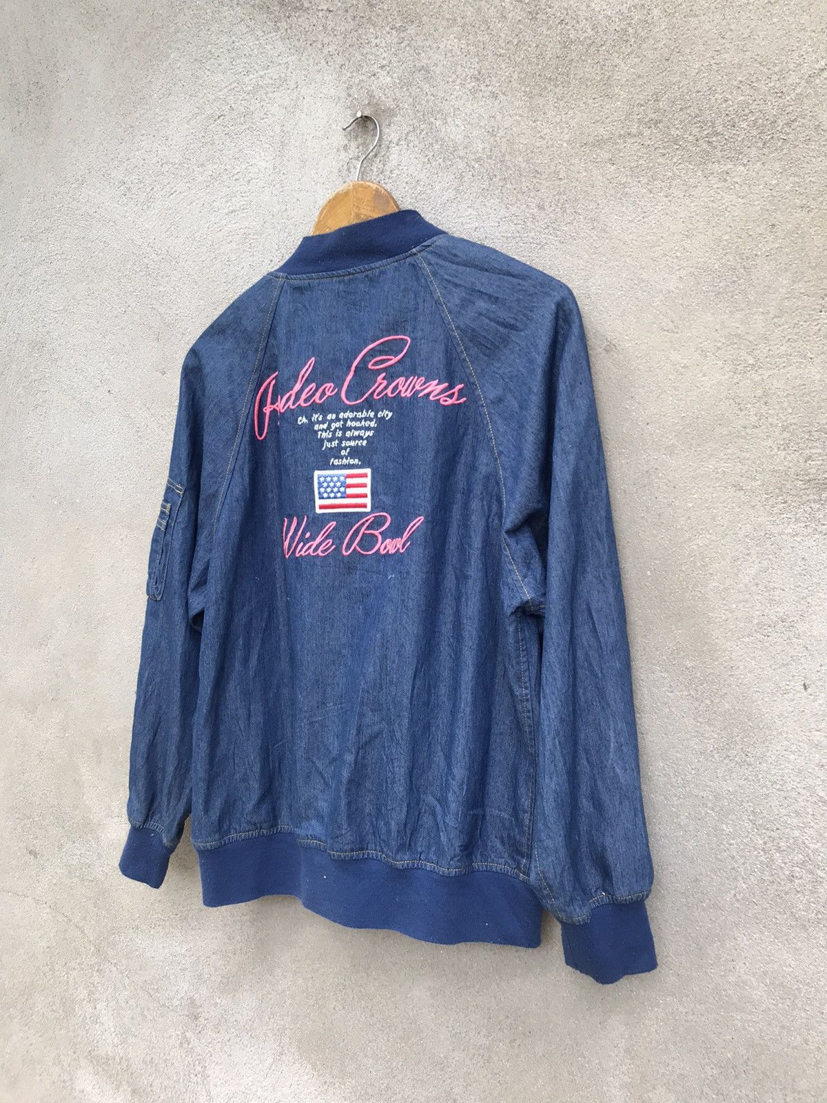 Sex Skateboards RARE RODEO CROWNS INDIGO SKATE LIKE BOMBER JACKET Size US M / EU 48-50 / 2 - 3 Thumbnail