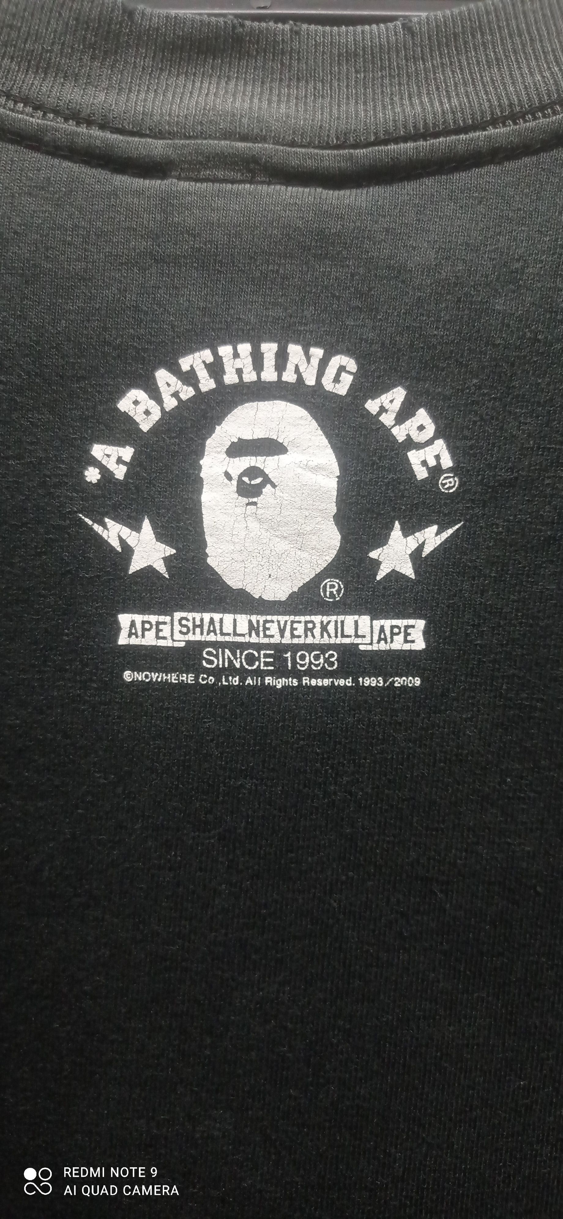 Bape A Bathing Ape In Lukewarn Water Tee Size US S / EU 44-46 / 1 - 6 Thumbnail