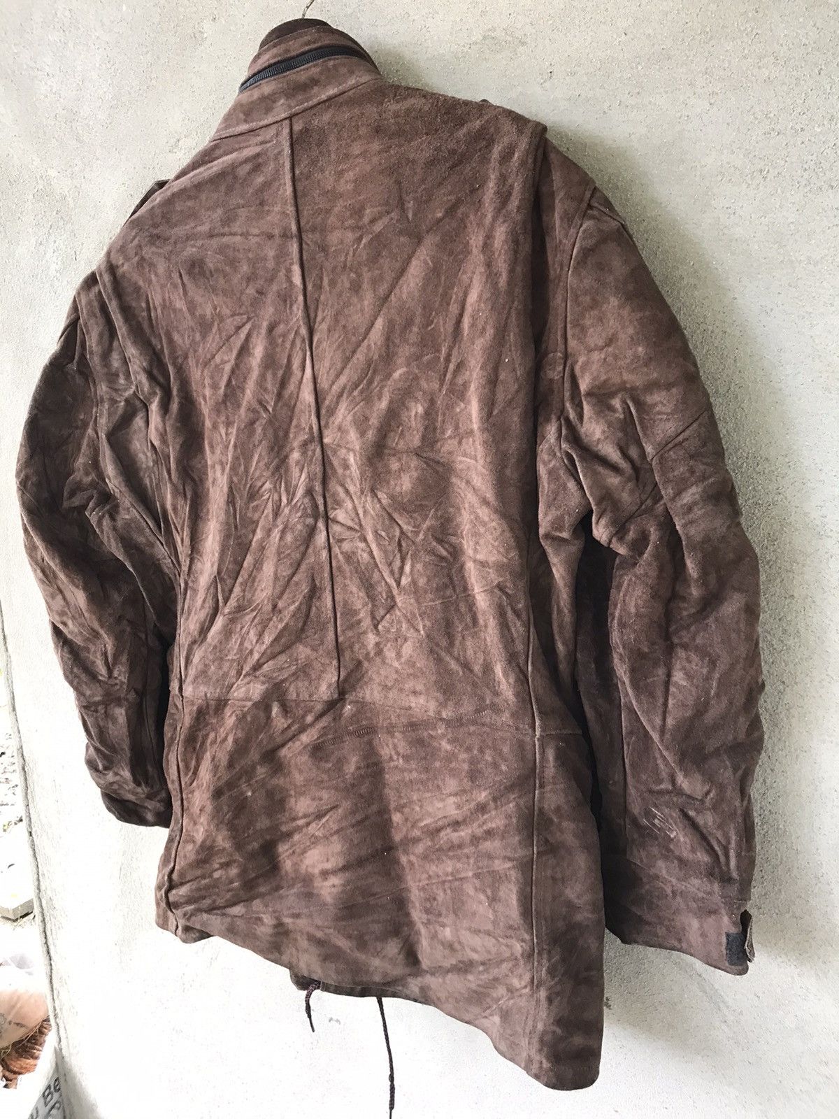 Vintage RARE VINTAGE 80s MILITARY LEATHER JACKET Size US M / EU 48-50 / 2 - 6 Thumbnail