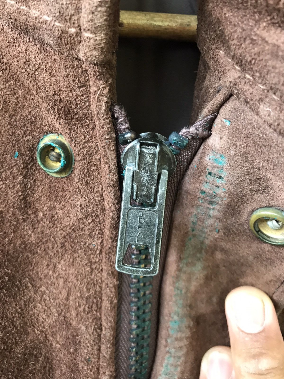 Vintage RARE VINTAGE 80s MILITARY LEATHER JACKET Size US M / EU 48-50 / 2 - 10 Thumbnail