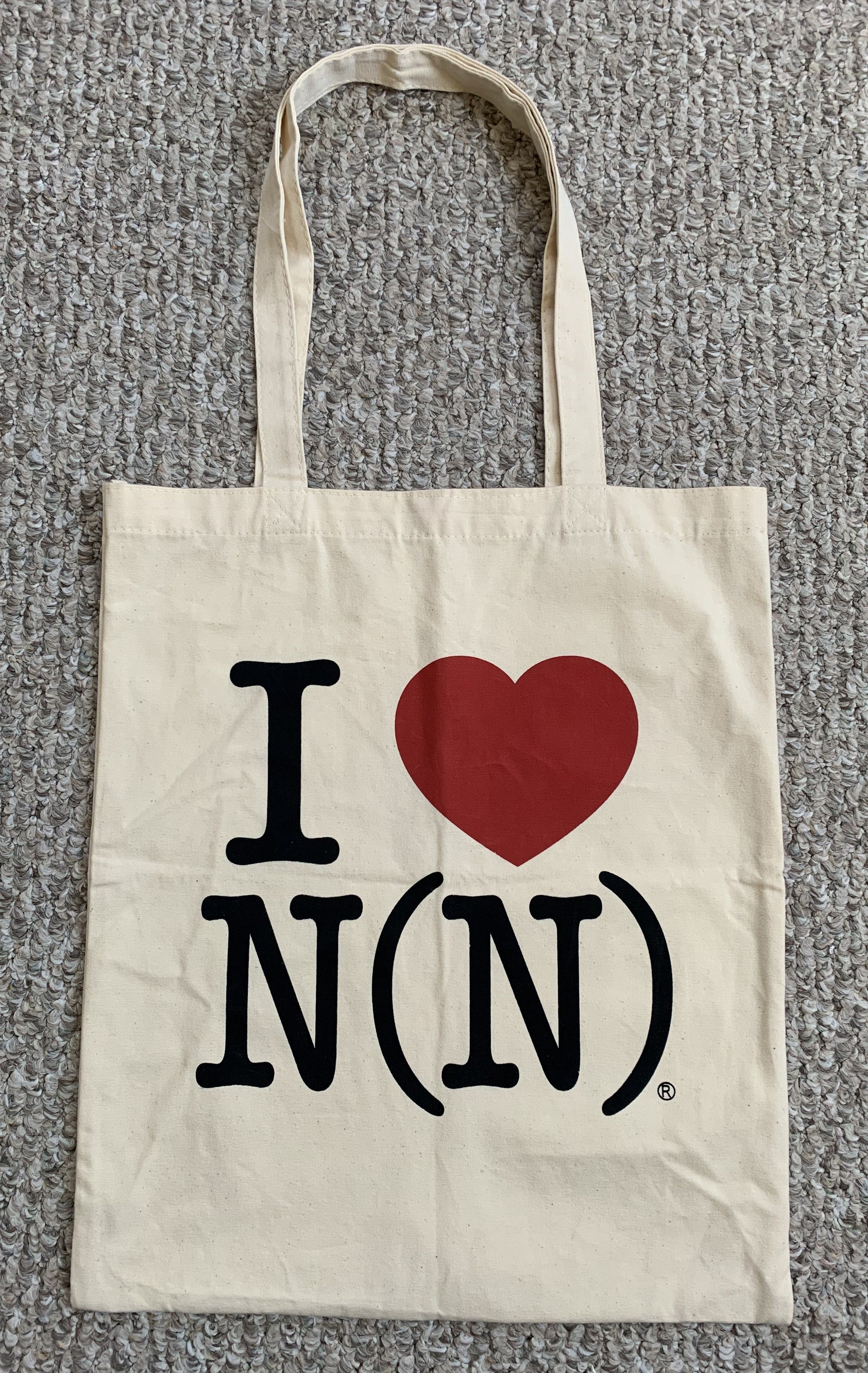 Number N Ine Number (N)Ine Logo Tote Bag in Beige, Men's