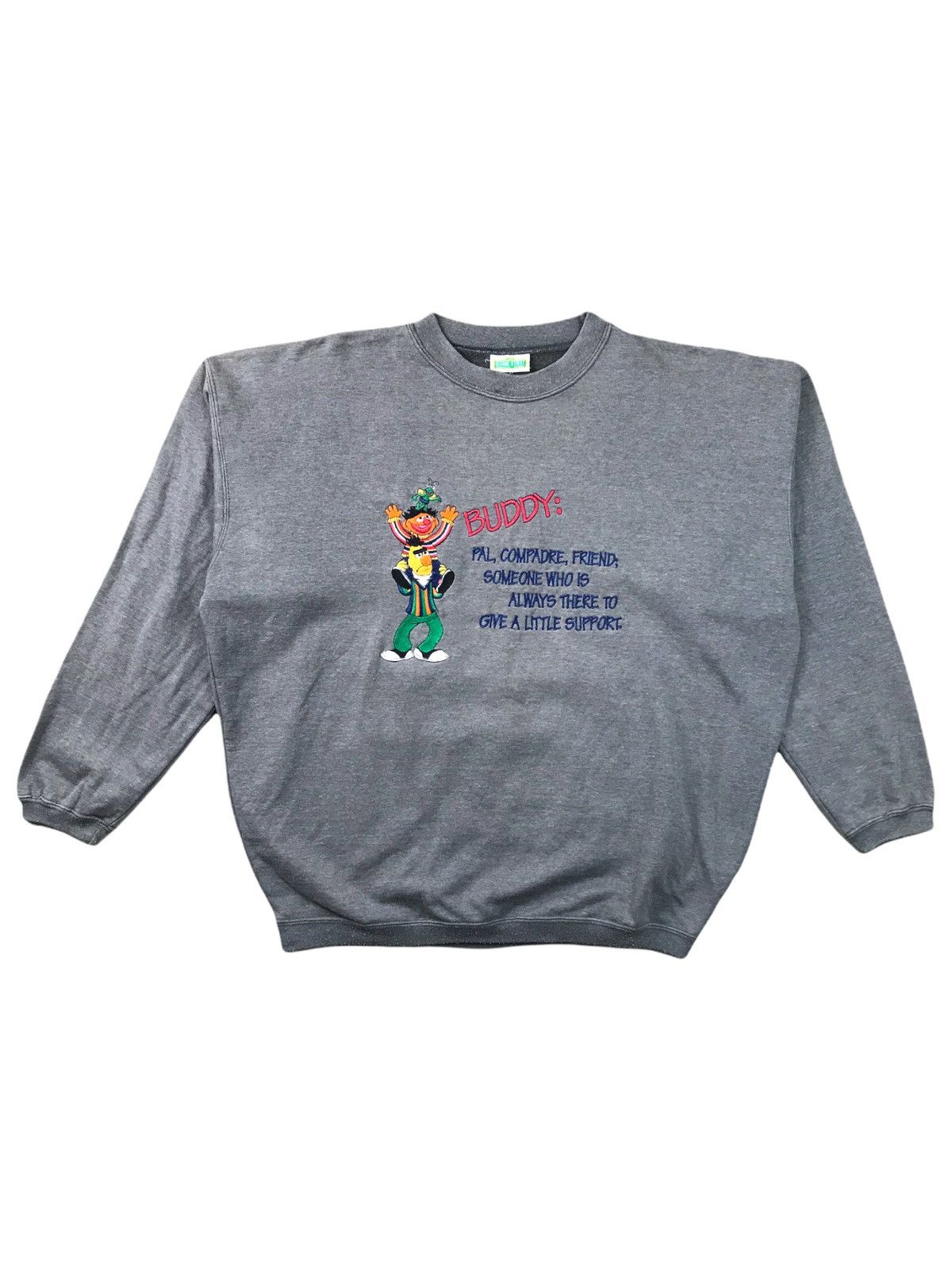 Cartoon Network × Vintage VINTAGE 90s SESAME STREET BAGGY CREWNECK SWEATSHIRT Size US M / EU 48-50 / 2 - 2 Thumbnail