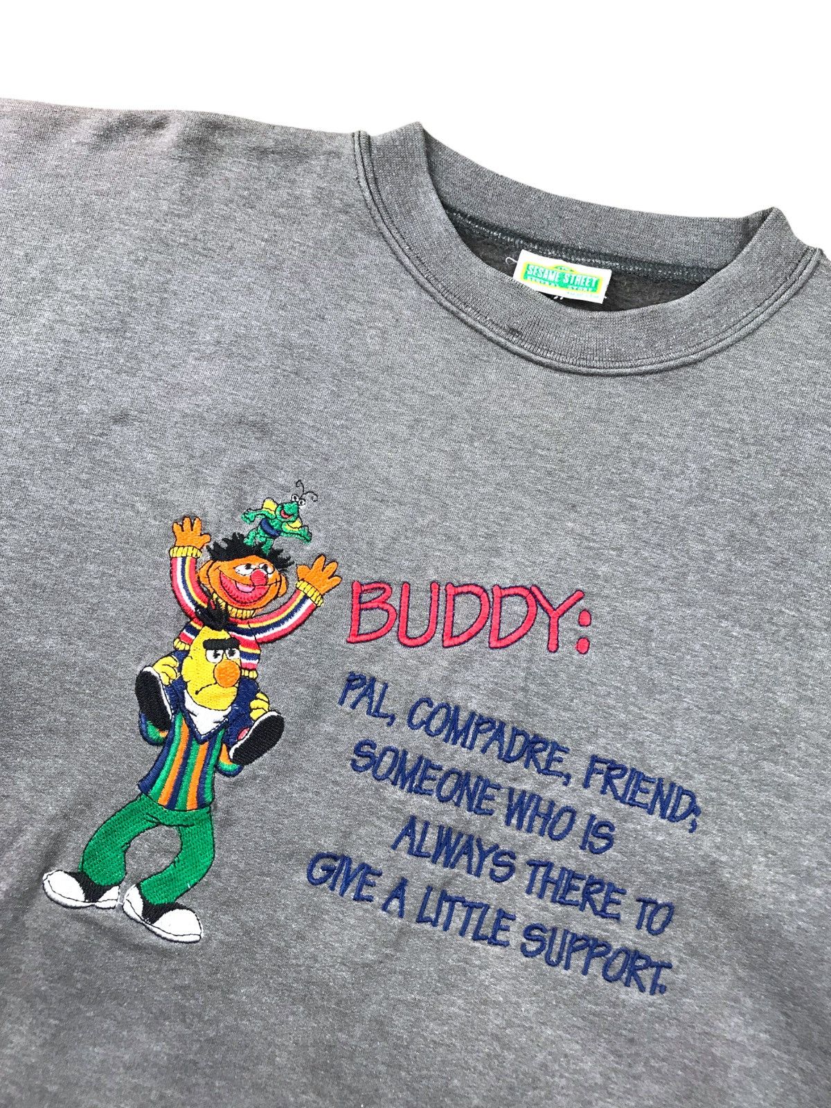 Cartoon Network × Vintage VINTAGE 90s SESAME STREET BAGGY CREWNECK SWEATSHIRT Size US M / EU 48-50 / 2 - 1 Thumbnail