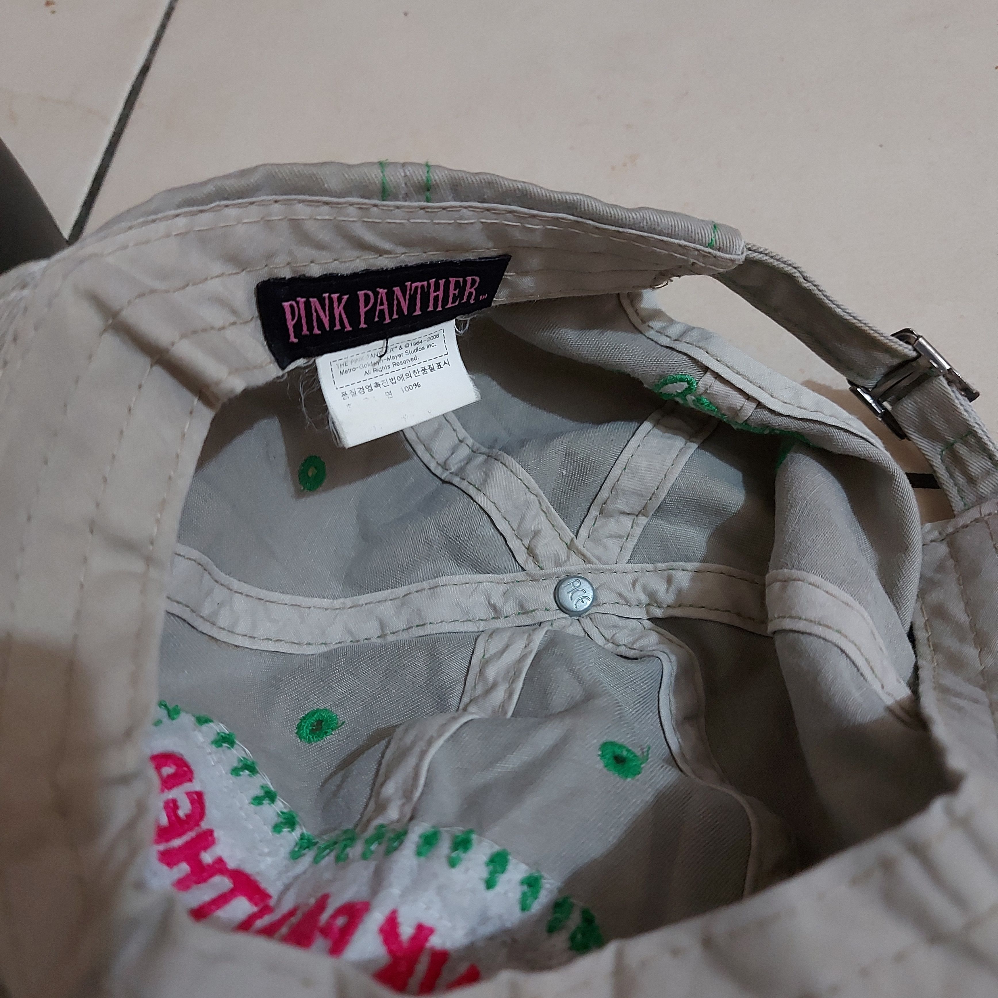 Japanese Brand Vintage Pink Panther Distressed Hat Size ONE SIZE - 5 Thumbnail