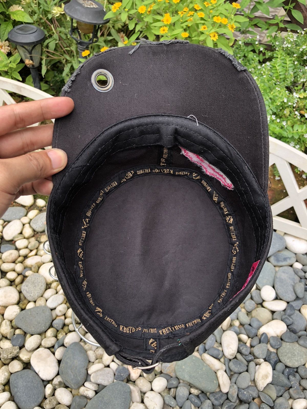 Other AUTHENTIC DISTRESSED EMBROIDERY LIPS MILITARY HAT CAP Size ONE SIZE - 8 Thumbnail