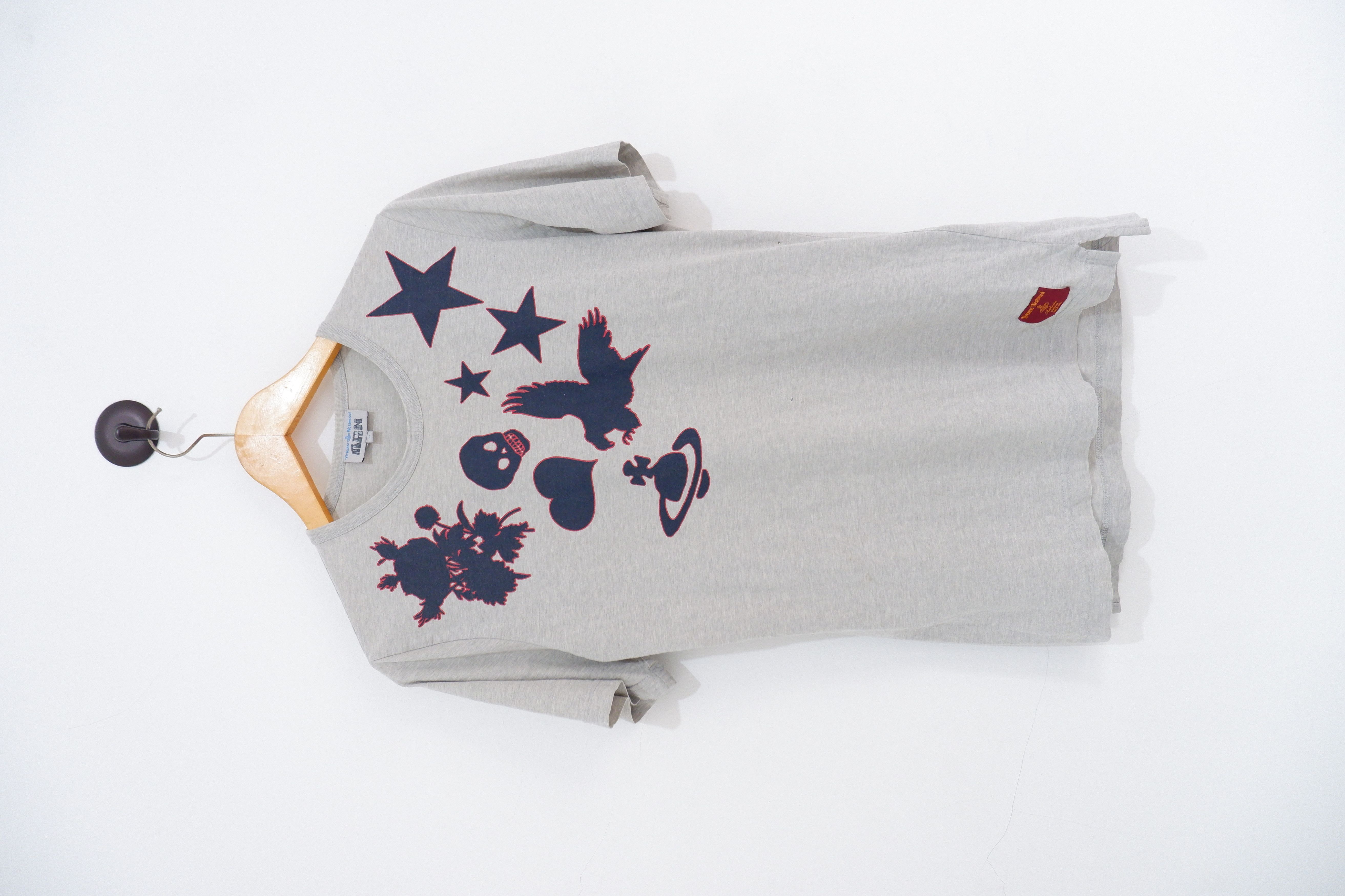 image of Ss/11 Vivienne Westwood Skull T Shirt in Grey, Men's (Size Small)