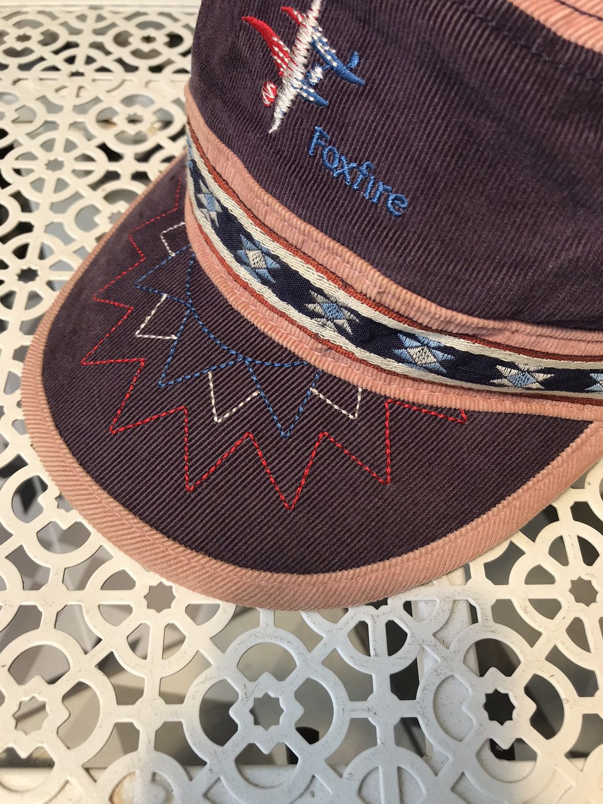 Japanese Brand FOXFIRE TRUE TO NATURE NAVAJO NATIVE DESIGN CAP HAT Size ONE SIZE - 5 Thumbnail