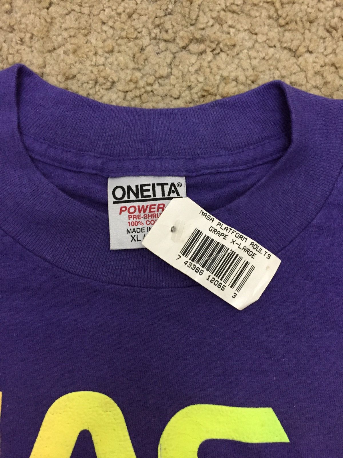 NASA × Vintage 🔥SALE🔥Vintage Oneita NASA Rainbow Spell-out Size US XL / EU 56 / 4 - 3 Thumbnail