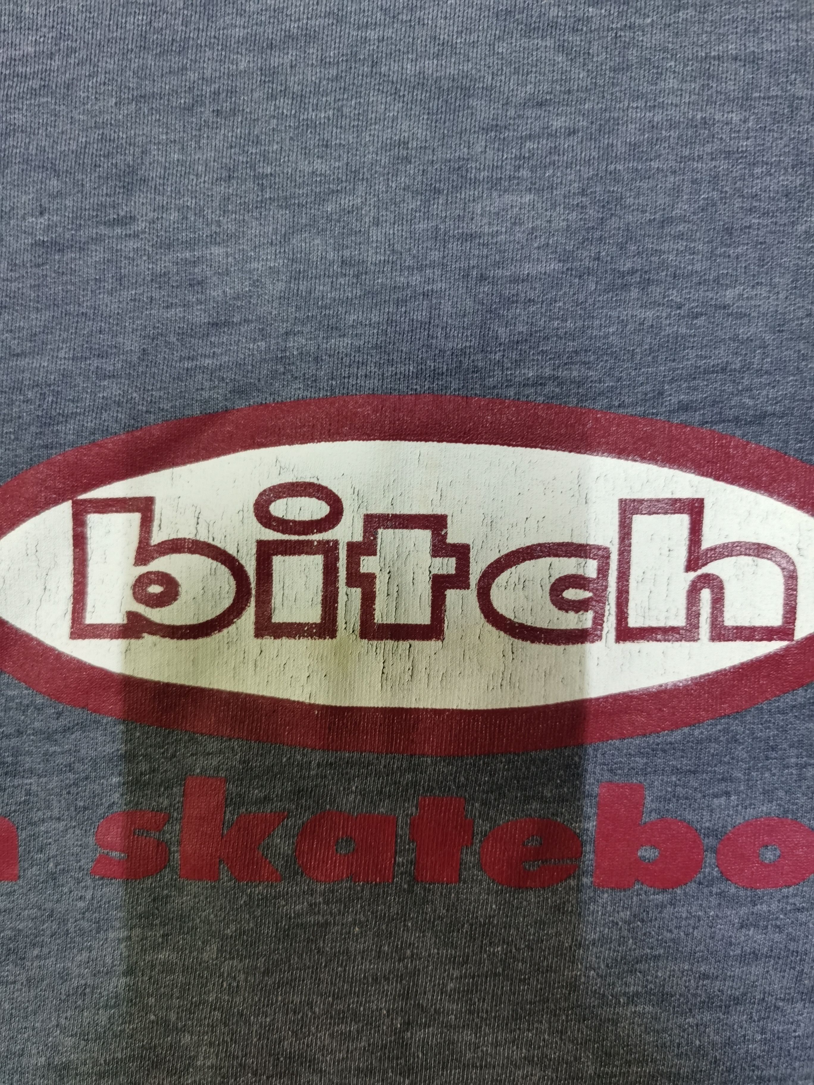 Girl Skateboards × Shorty's Skateboards × Vintage Vintage BITCH skateboards Stripe T-shirt Size US L / EU 52-54 / 3 - 3 Thumbnail