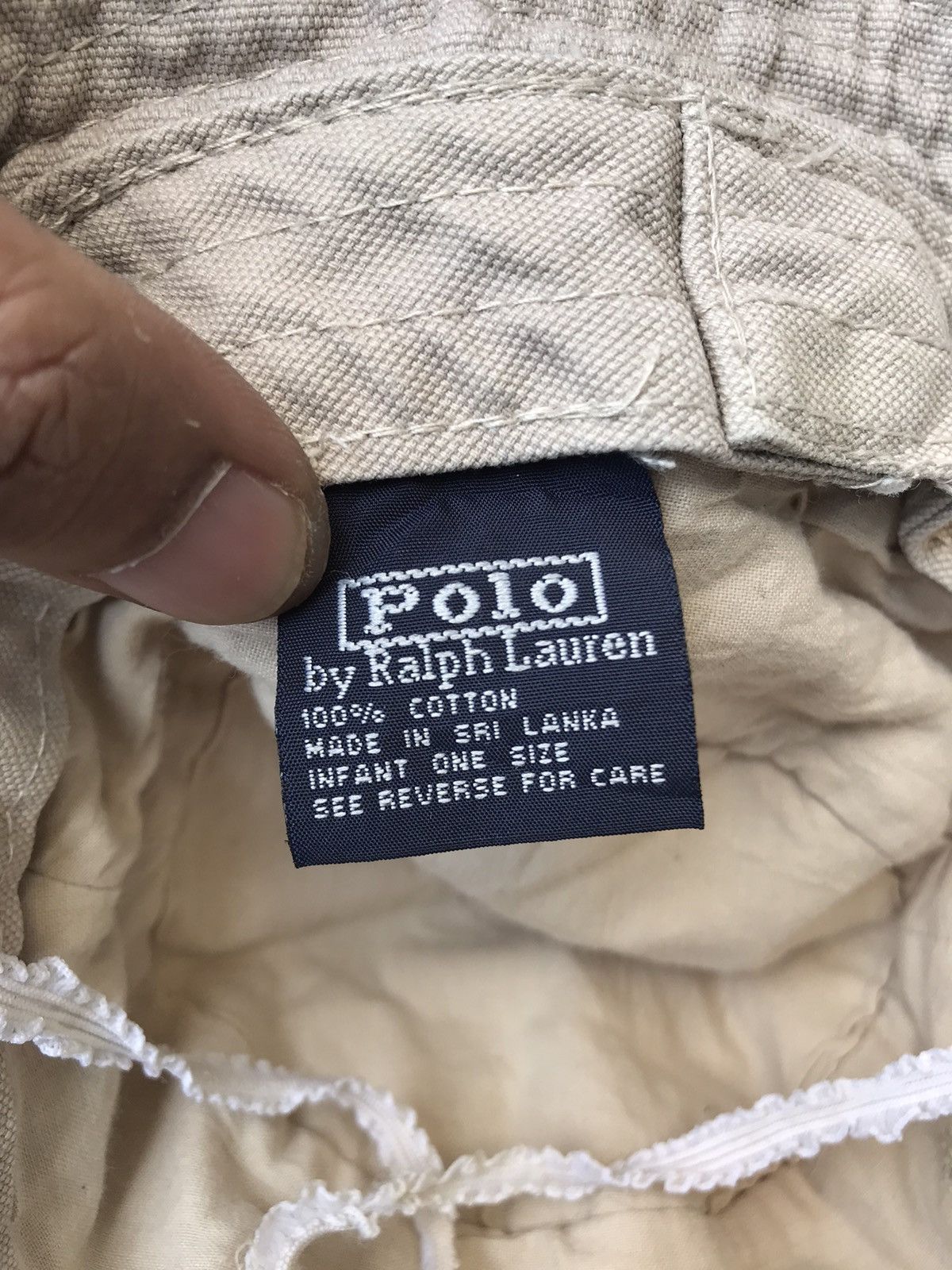 Polo Ralph Lauren × Ralph Lauren × Vintage VINTAGE TODDLER POLO BY RALPH LAUREN BUCKETS HAT Size ONE SIZE - 8 Thumbnail