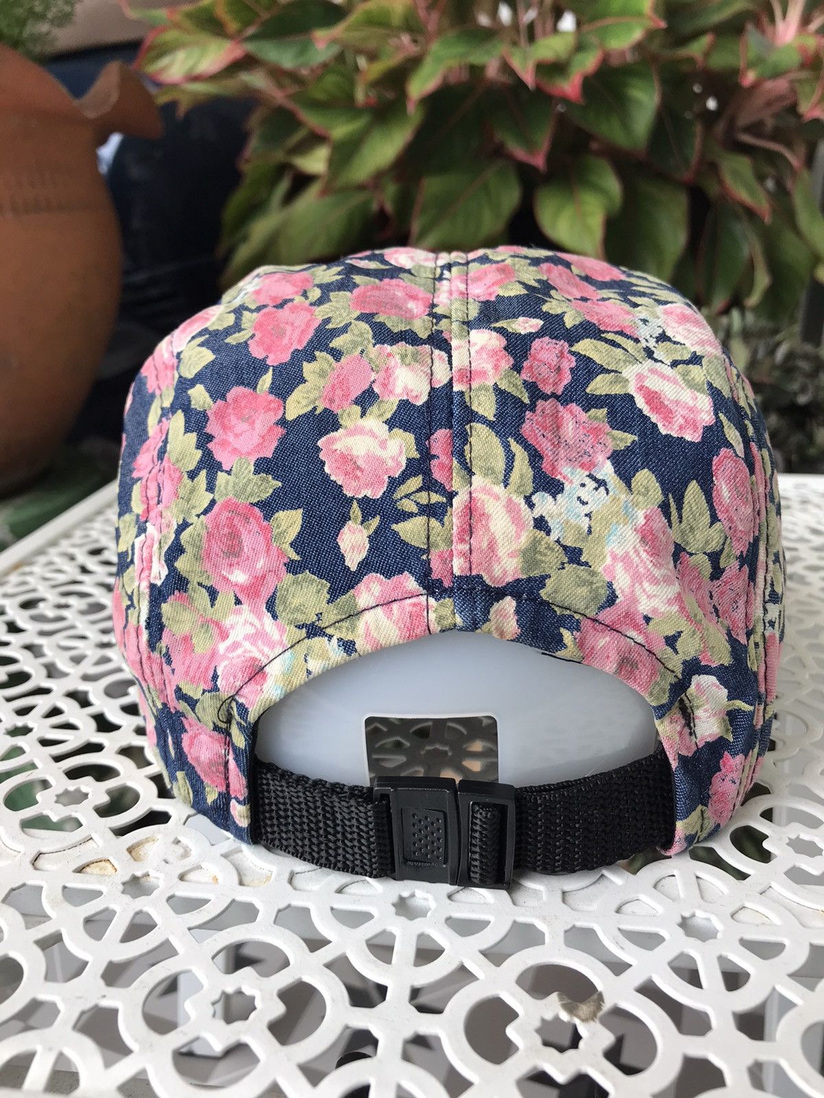 Japanese Brand 5-PANEL ROSES OVERPRINTED CAP HAT BY DONG JIN Size ONE SIZE - 5 Thumbnail