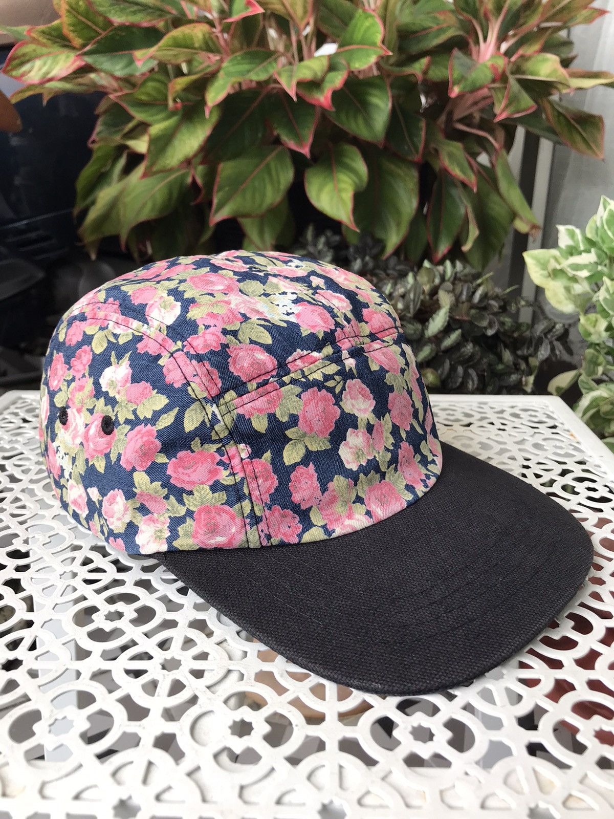 Japanese Brand 5-PANEL ROSES OVERPRINTED CAP HAT BY DONG JIN Size ONE SIZE - 4 Thumbnail