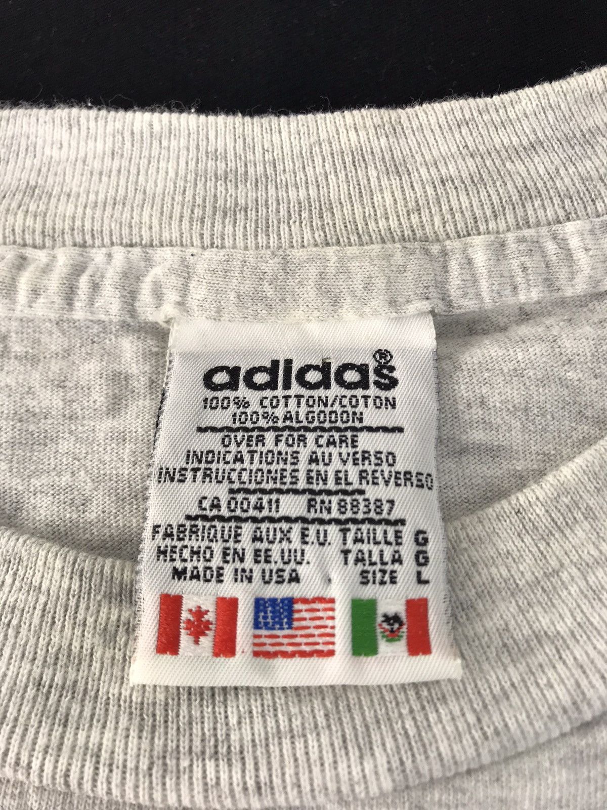 Adidas 90s Adidas Trefoil Big Box Logo Spell Out Mirror Design Size US XL / EU 56 / 4 - 5 Thumbnail