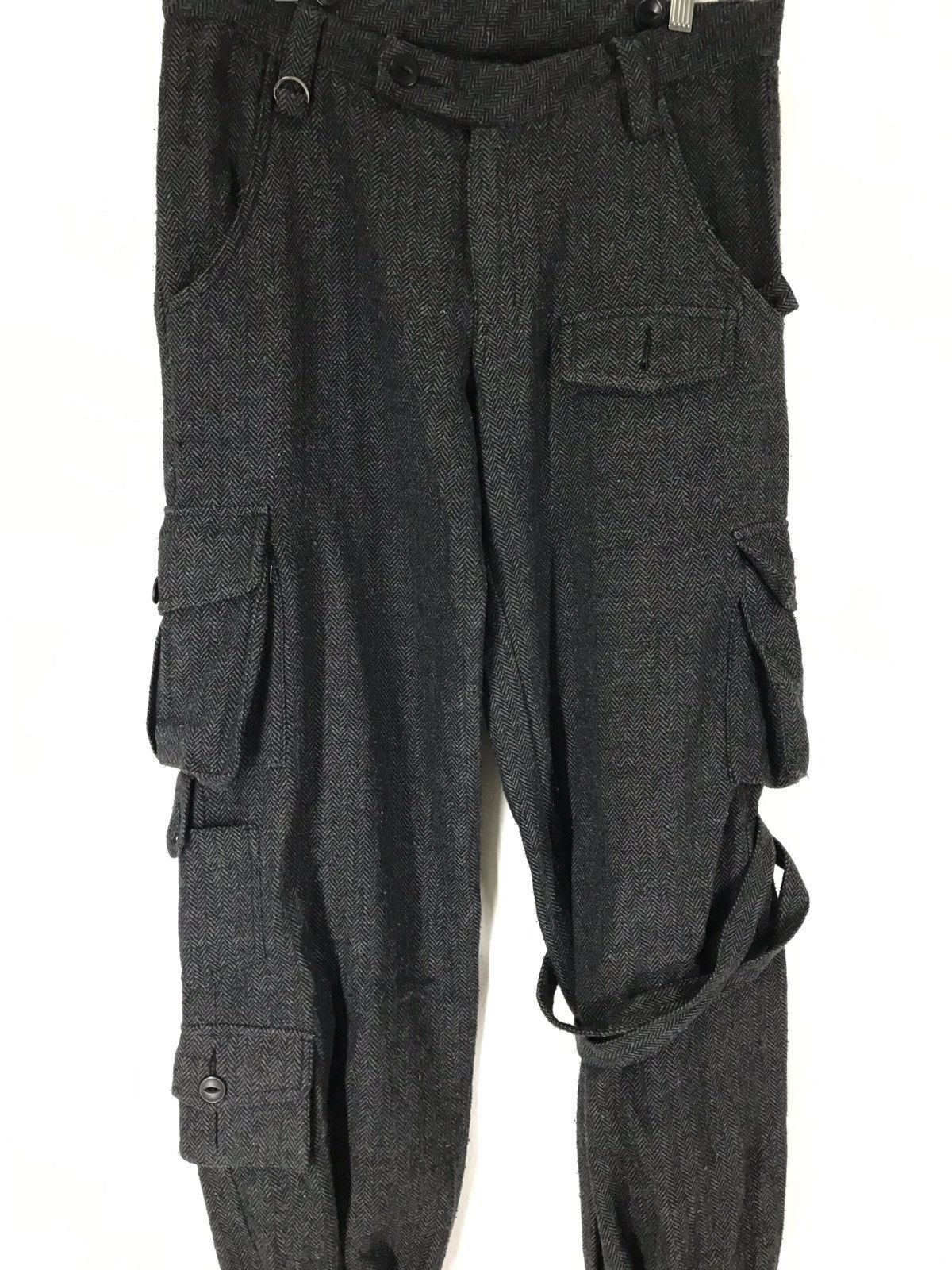 BUFFALO BOBS Wool Multi Pocket Cargo Trousers Size US 34 / EU 50 - 3 Thumbnail