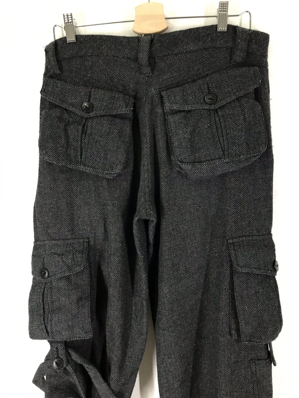 BUFFALO BOBS Wool Multi Pocket Cargo Trousers Size US 34 / EU 50 - 9 Thumbnail