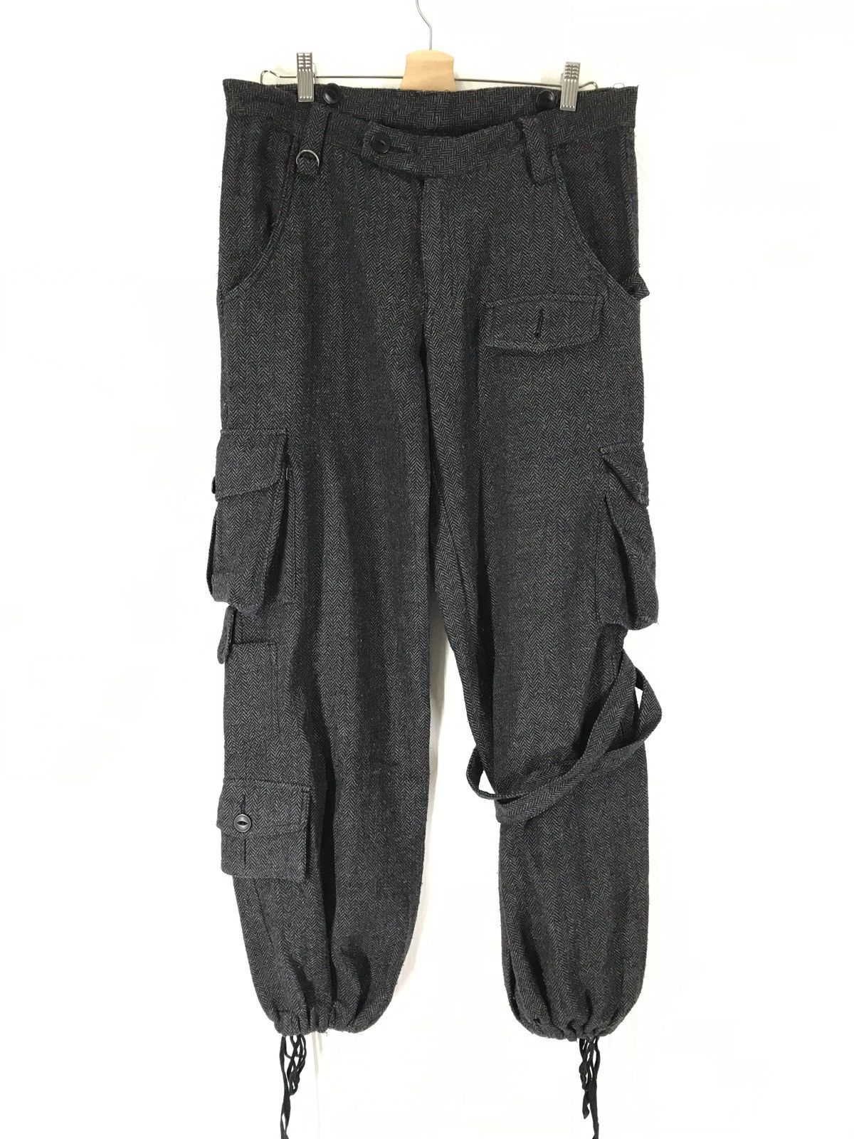 BUFFALO BOBS Wool Multi Pocket Cargo Trousers Size US 34 / EU 50 - 2 Thumbnail