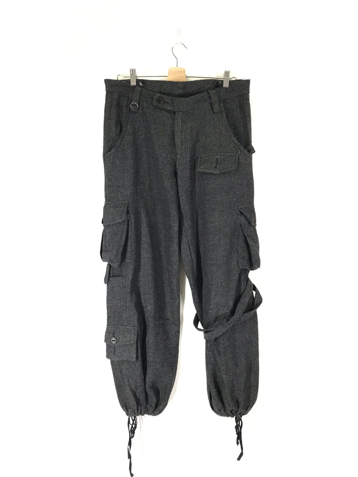 BUFFALO BOBS Wool Multi Pocket Cargo Trousers Size US 34 / EU 50 - 5 Thumbnail