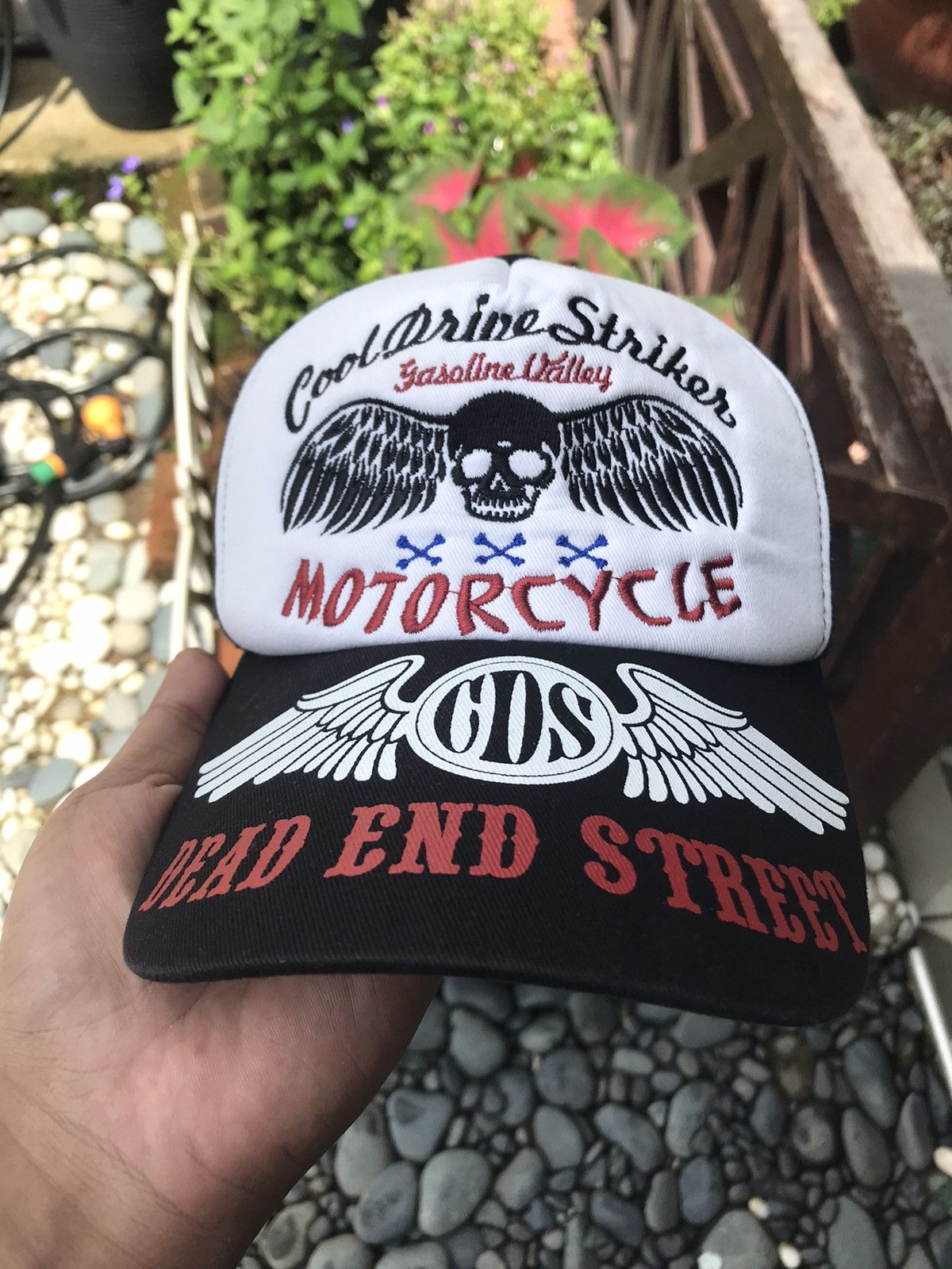 Japanese Brand COOL DRIVE STRIKES SKULL MOTORCYCLE CAP HAT Size ONE SIZE - 1 Thumbnail