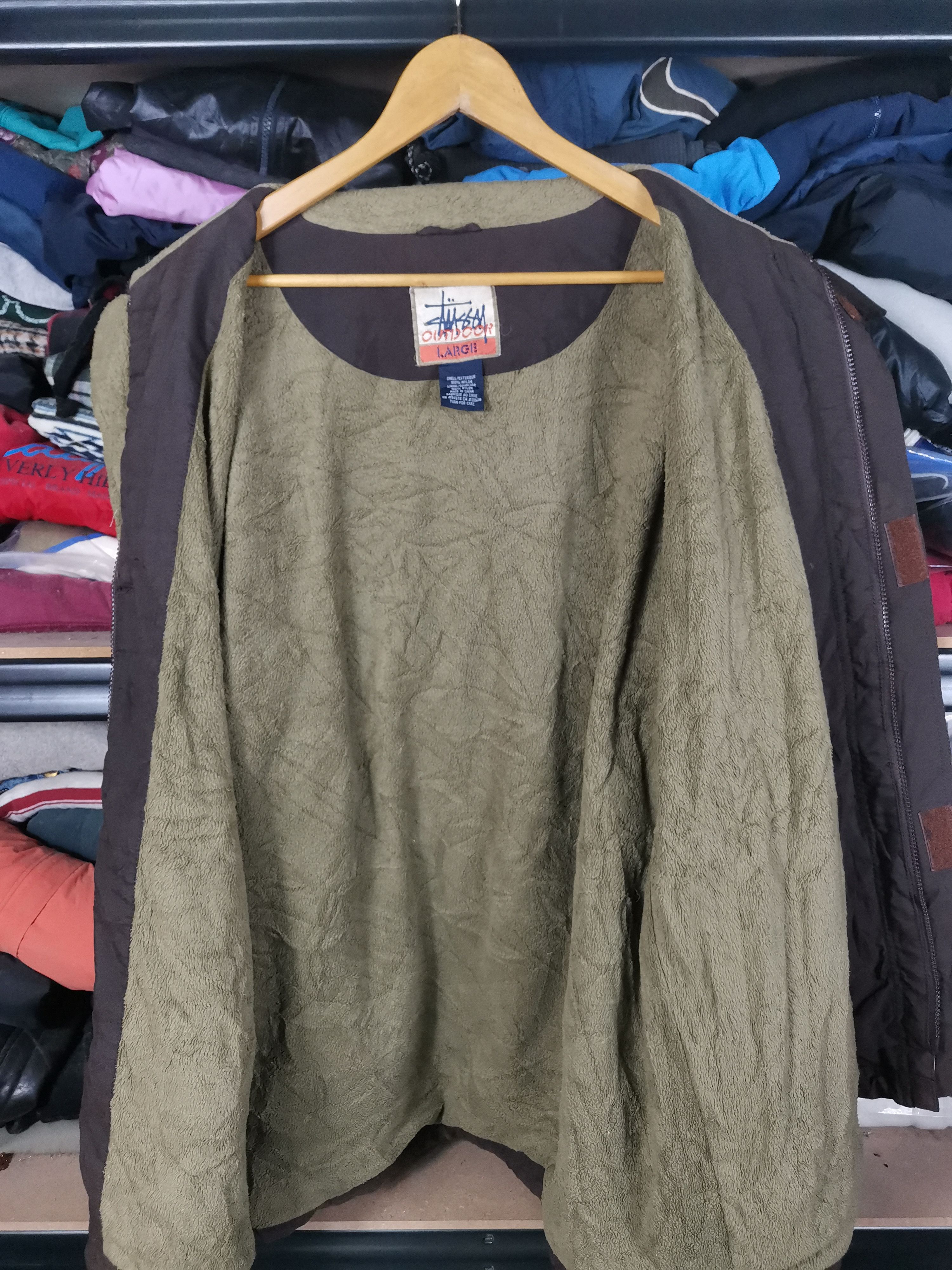 Stussy Vintage 90s Stussy Outdoor Jacket Brown Size US L / EU 52-54 / 3 - 3 Thumbnail