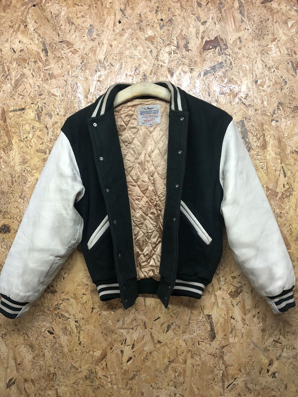 Vintage University Shop Wool Leather Varsity Jacket Size US M / EU 48-50 / 2 - 4 Thumbnail