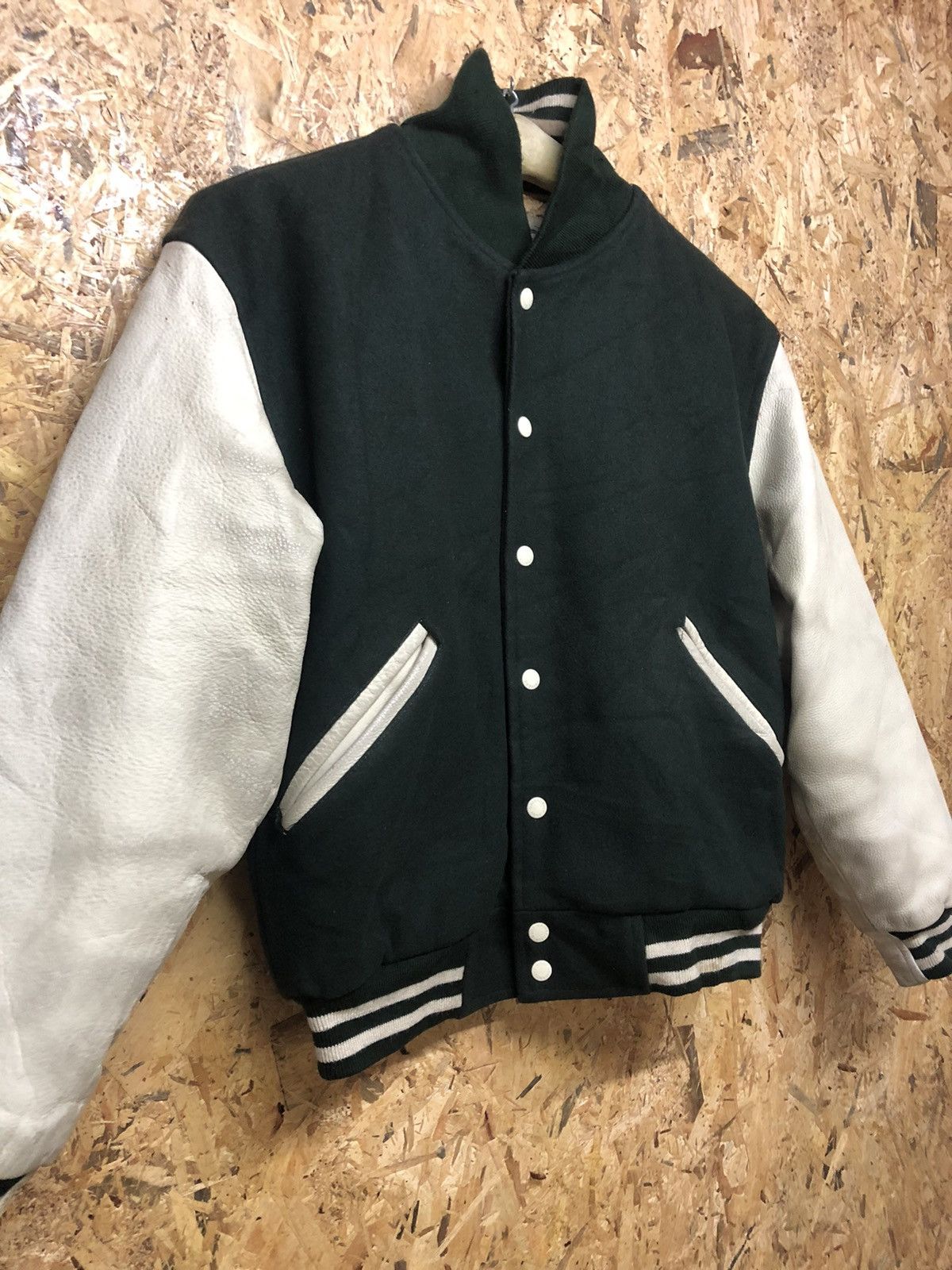 Vintage University Shop Wool Leather Varsity Jacket Size US M / EU 48-50 / 2 - 3 Thumbnail
