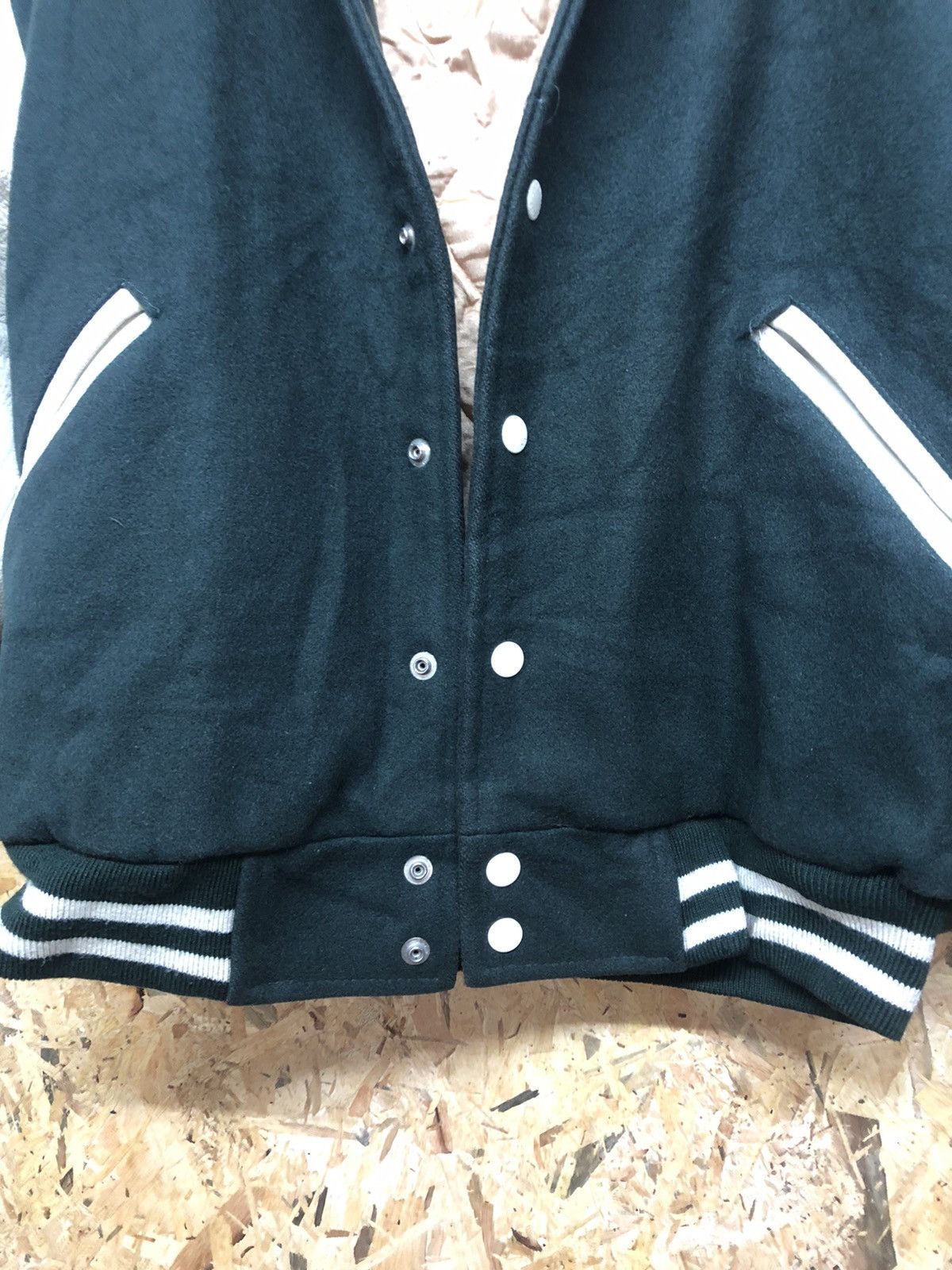 Vintage University Shop Wool Leather Varsity Jacket Size US M / EU 48-50 / 2 - 8 Thumbnail