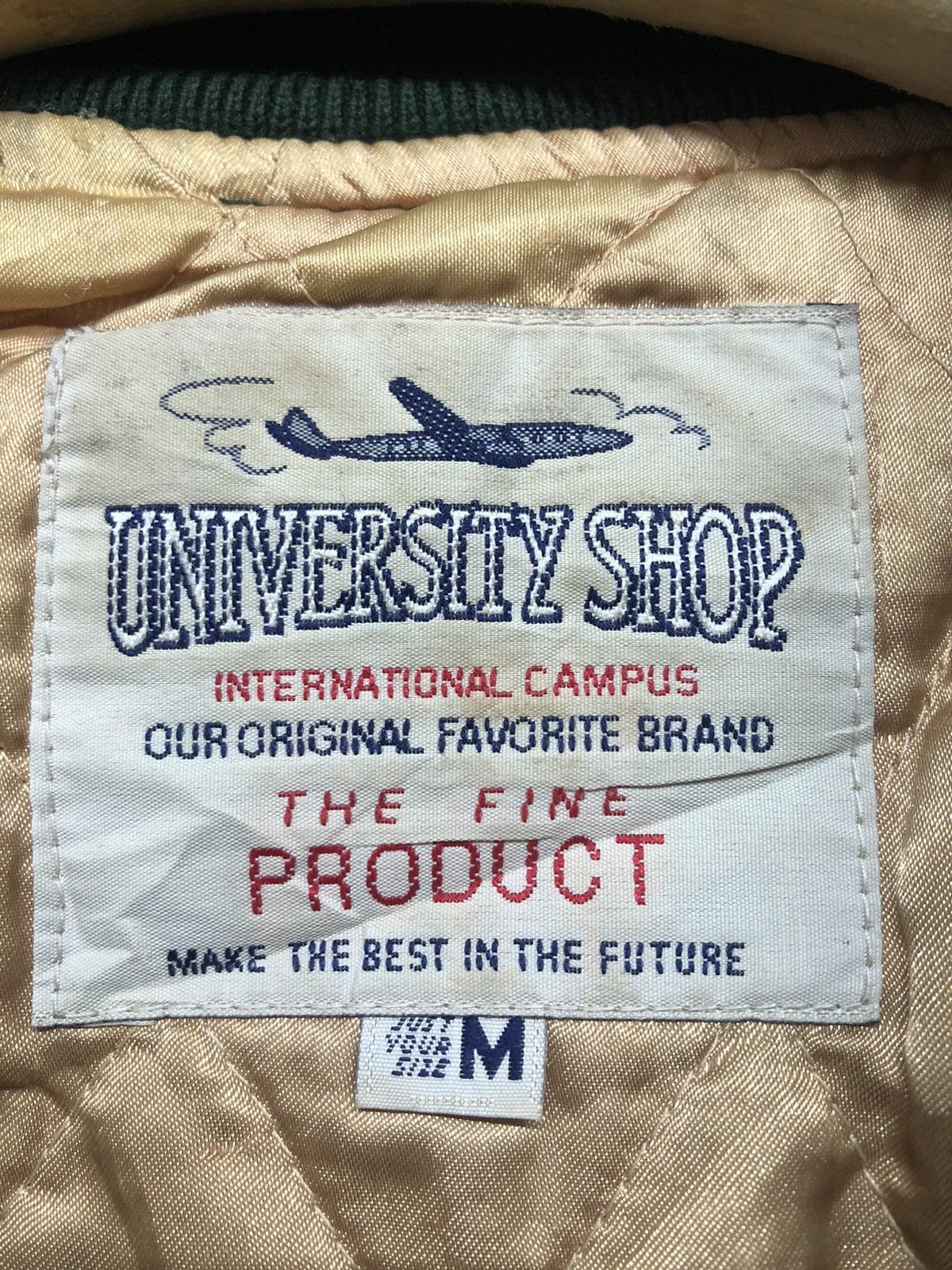 Vintage University Shop Wool Leather Varsity Jacket Size US M / EU 48-50 / 2 - 9 Thumbnail