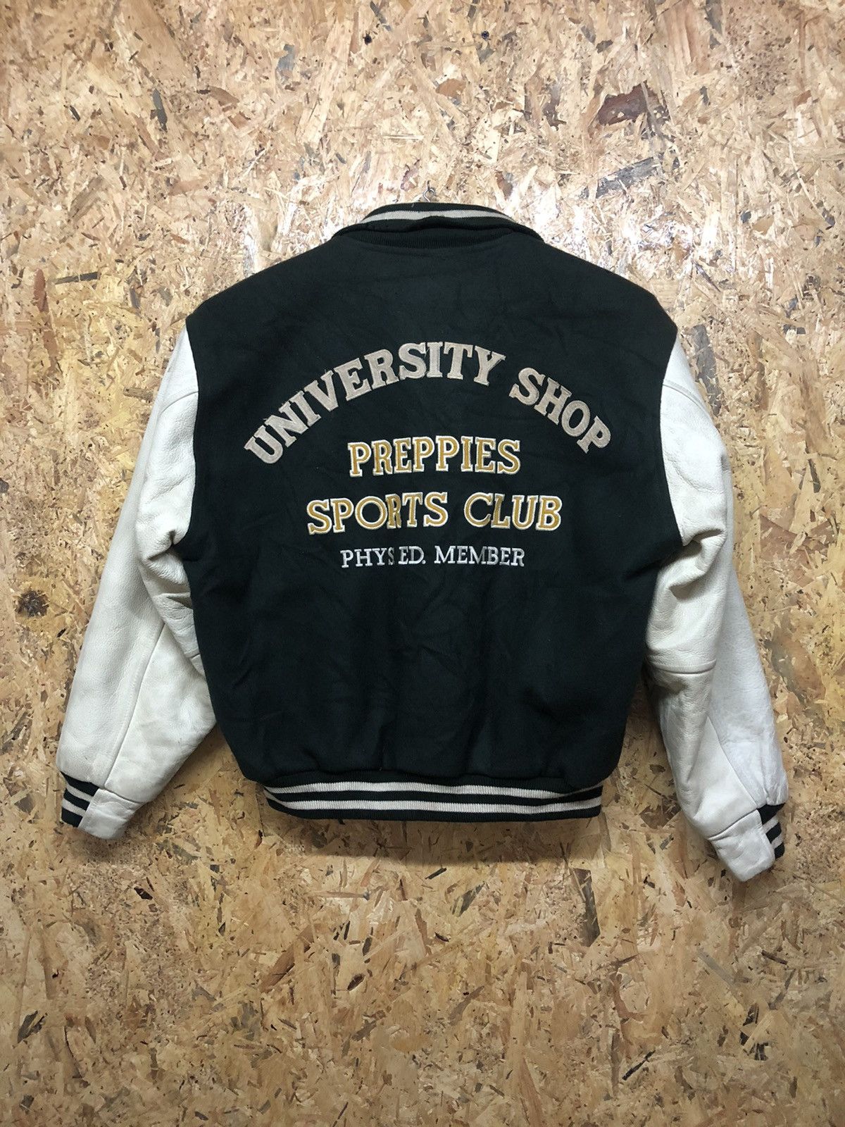 Vintage University Shop Wool Leather Varsity Jacket Size US M / EU 48-50 / 2 - 6 Thumbnail