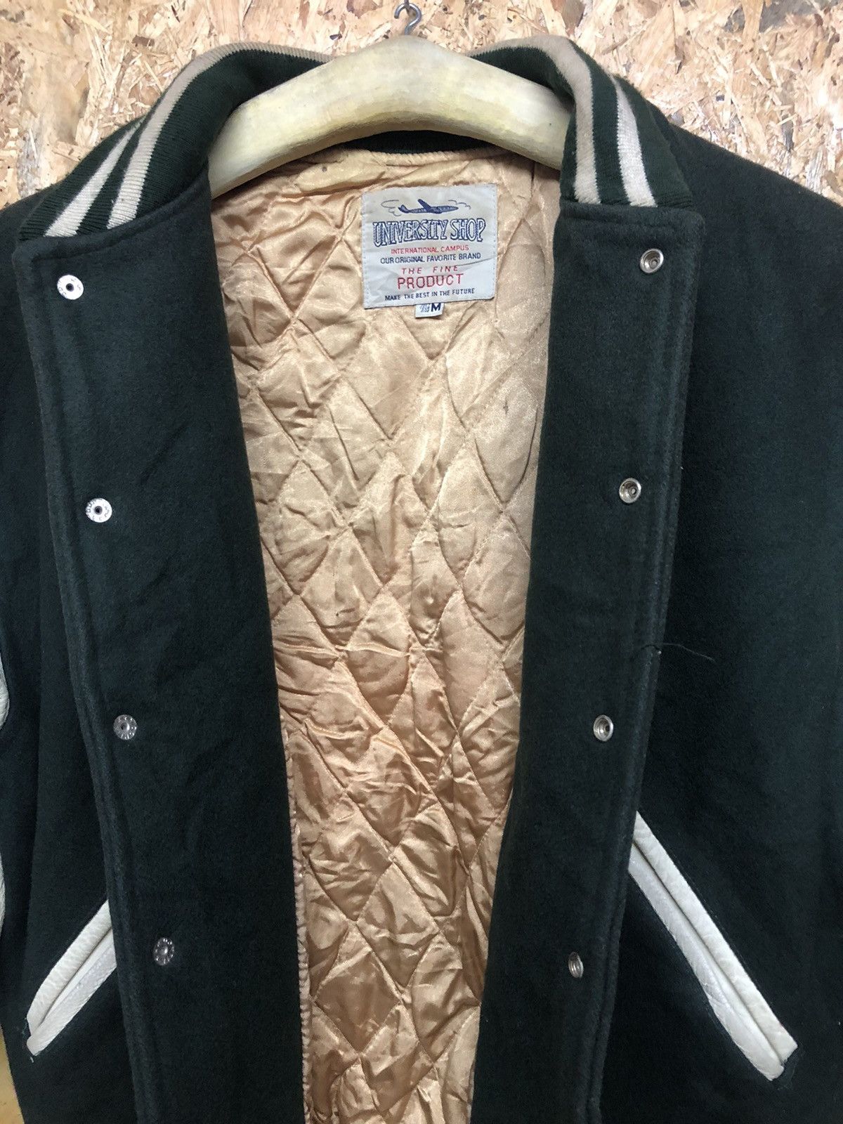 Vintage University Shop Wool Leather Varsity Jacket Size US M / EU 48-50 / 2 - 5 Thumbnail