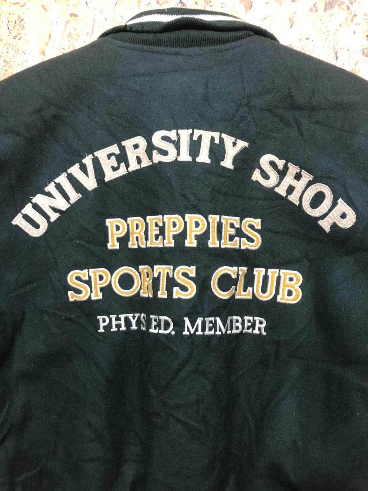 Vintage University Shop Wool Leather Varsity Jacket Size US M / EU 48-50 / 2 - 7 Thumbnail