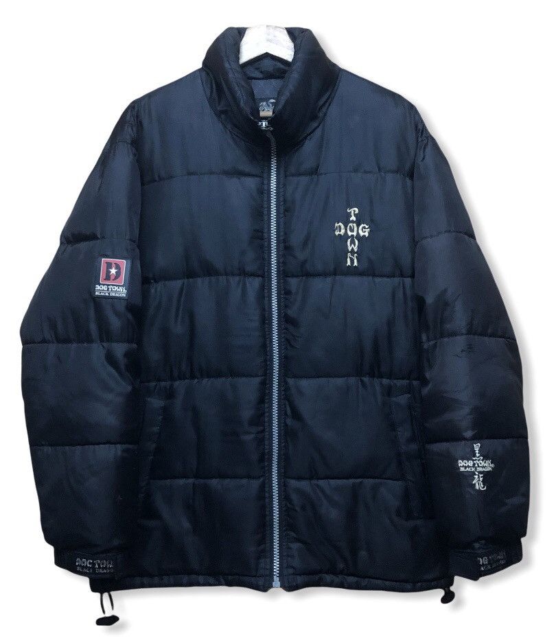 Dogtown DOGTOWN BLACK DRAGON PUFFER JACKET Grailed