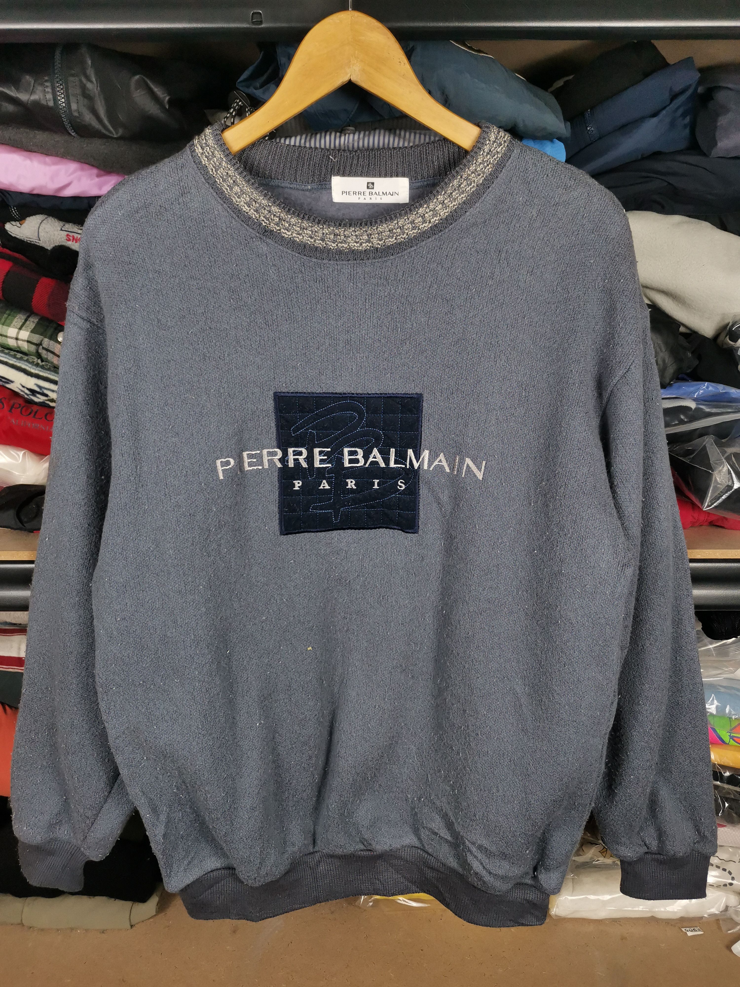 Pierre Balmain Vintage 90s Pierre Balmain Paris Crewneck Size US M / EU 48-50 / 2 - 1 Thumbnail