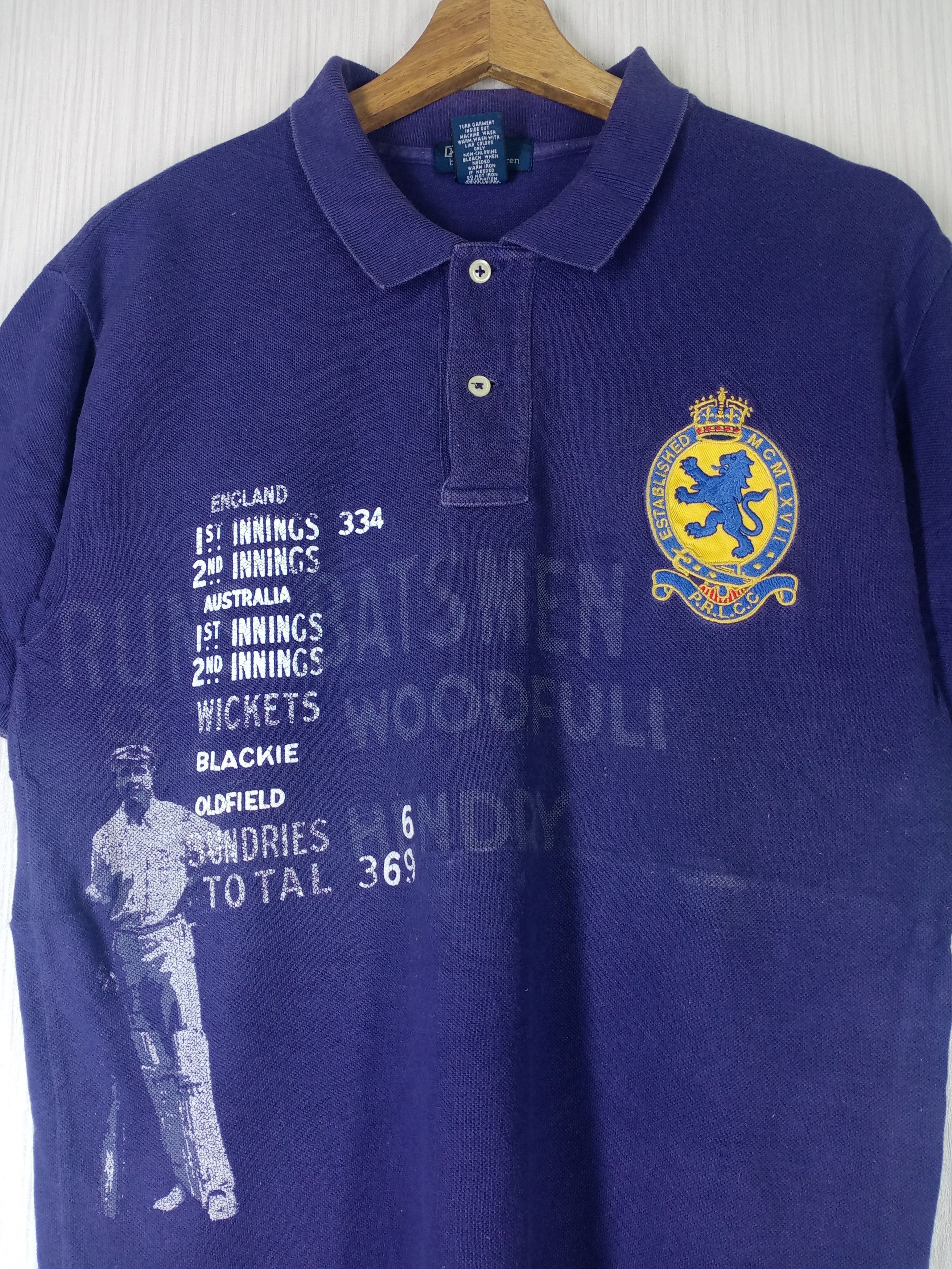 Polo Ralph Lauren Rare Vintage Polo Ralph Lauren England Cricket Polo Shirt Size US M / EU 48-50 / 2 - 3 Thumbnail