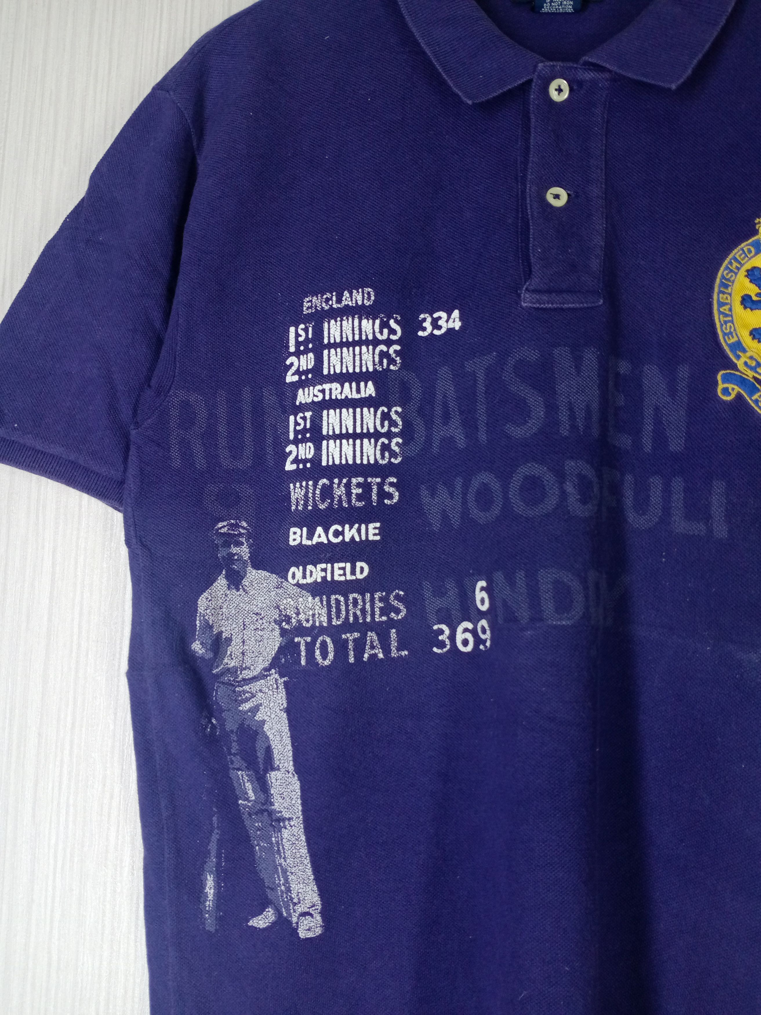 Polo Ralph Lauren Rare Vintage Polo Ralph Lauren England Cricket Polo Shirt Size US M / EU 48-50 / 2 - 2 Thumbnail