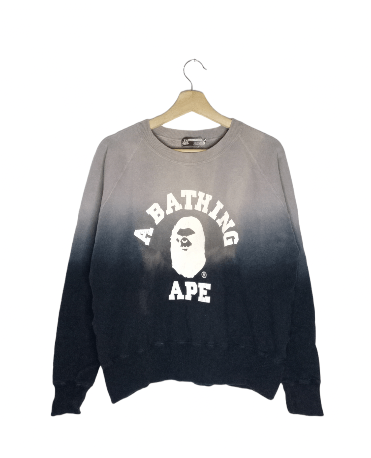 Bape Indigo College Crewneck | Grailed