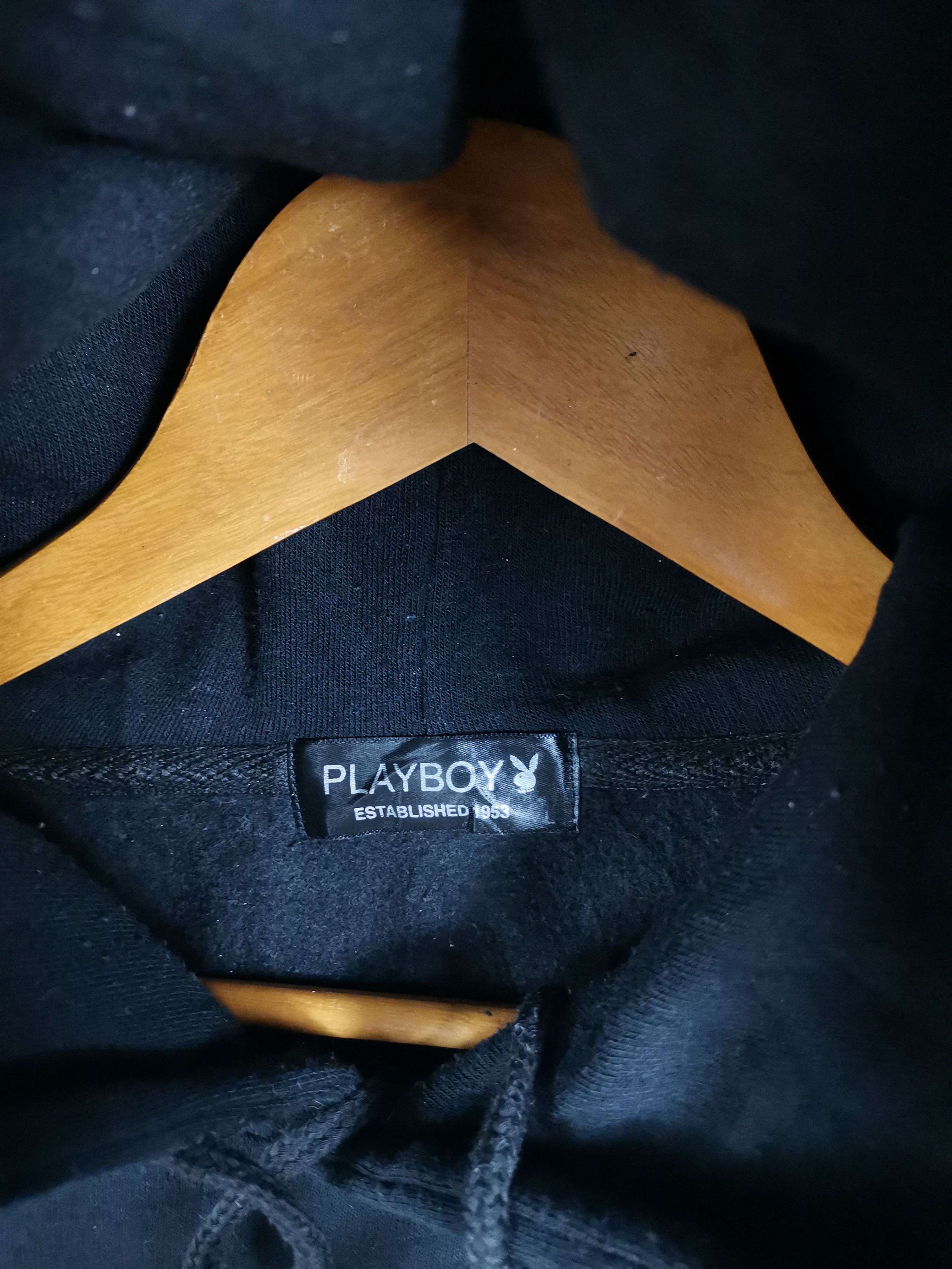 Playboy Vintage Playboy Center Side Tape Pullover Hoodie Size US L / EU 52-54 / 3 - 4 Thumbnail